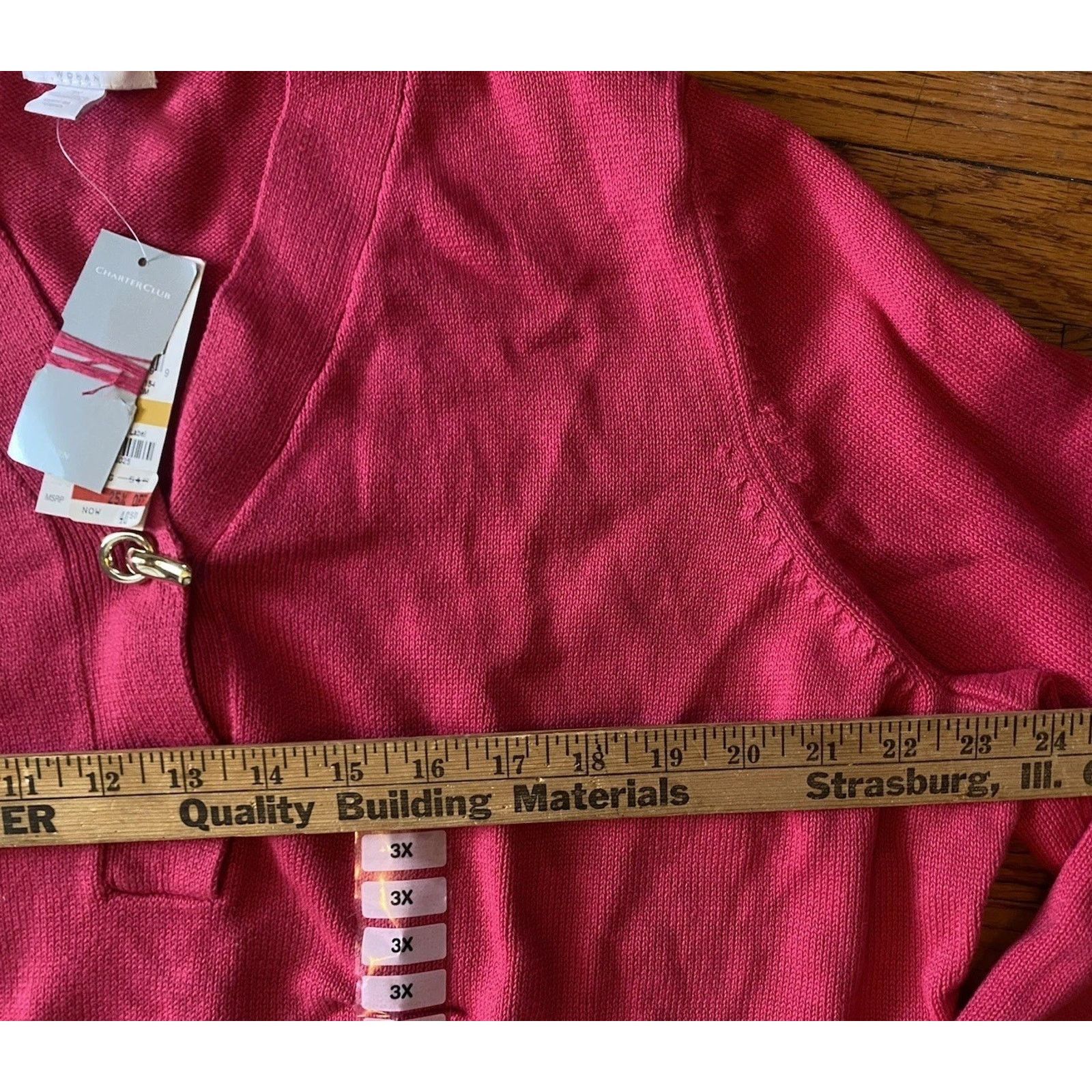 Charter Club NWT Charter Club Pullover Sweater Women’s Plus 3X Pink $54 Size 3XL / US 20-22 - 6 Thumbnail