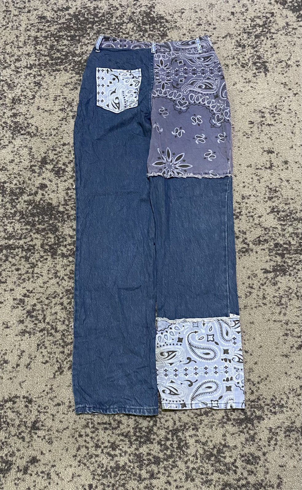 Hysteric Glamour Y2k boohoo blue “Kapital style” paisley pants Size US 30 / EU 46 - 2 Thumbnail