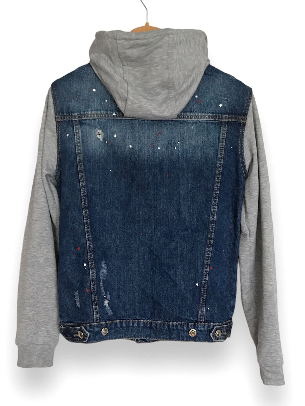 Dsquared2 DSQUARED2 DENIM & KNIT LIMED HOODED JACKET Size US S / EU 44-46 / 1 - 2 Thumbnail