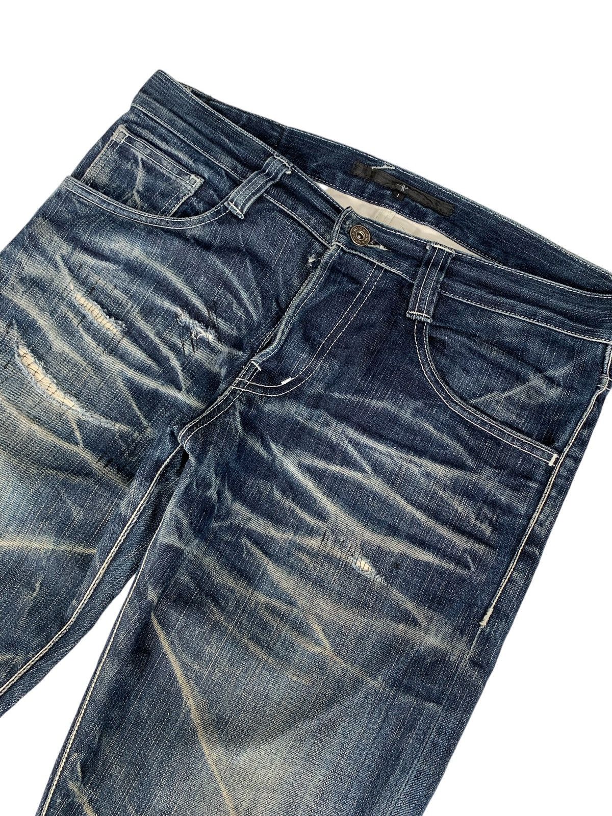 Japanese Brand No ID Japan Distressed Punk PPFM Size US 33 - 3 Thumbnail