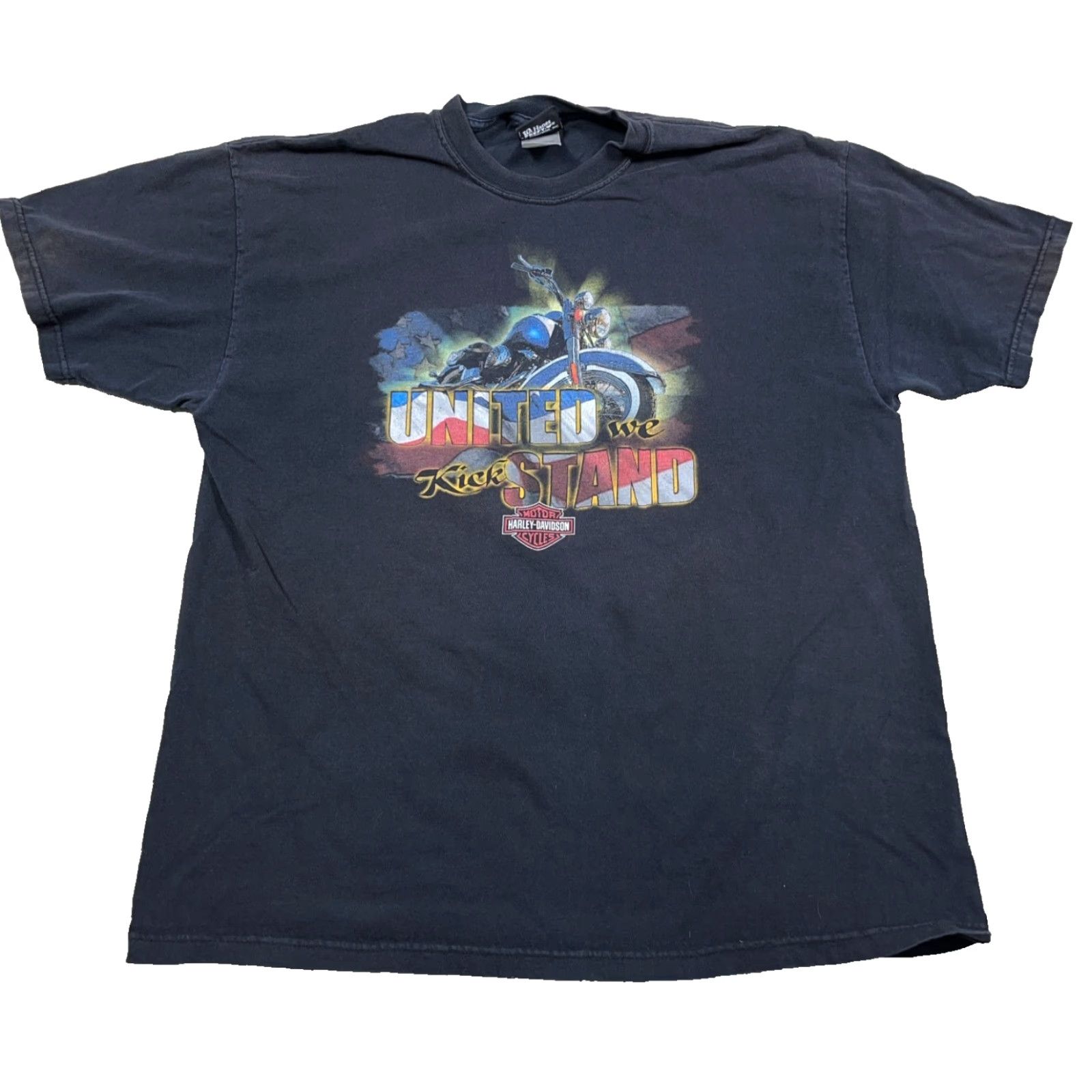 Harley Davidson Vintage Harley-Davidson T-Shirt Men XL Black Graphic Print Logo 80s Biker Motorcycle USA Retro Modern Wear Mens Size US XL / EU 56 / 4 - 2 Thumbnail