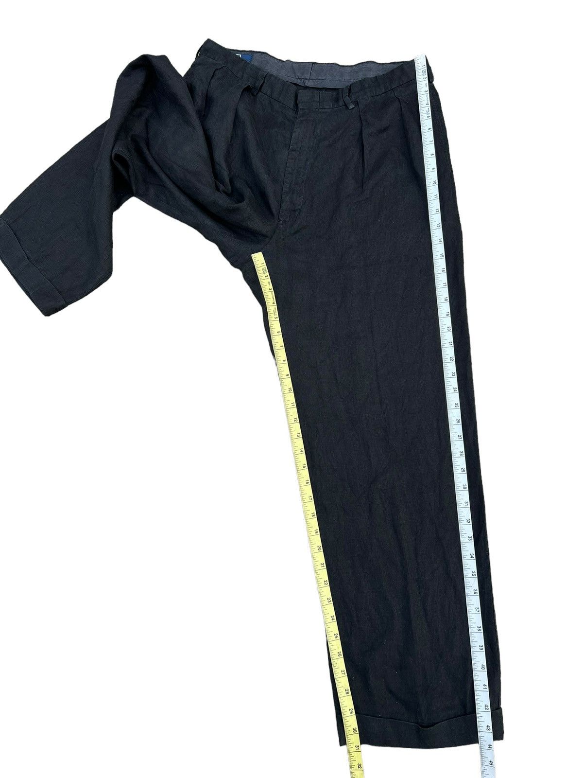 Polo Ralph Lauren × Ralph Lauren Vintage 90s Polo Ralph Lauren 100% Linen Trouser Pant Size US 35 - 5 Thumbnail
