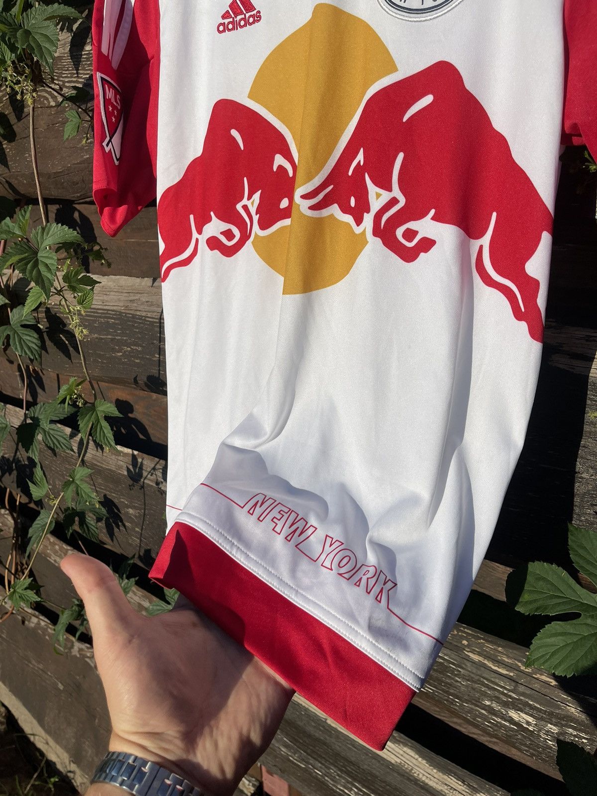 Adidas 2014 Adidas New York Red Bull MLS soccer jersey Size US S / EU 44-46 / 1 - 7 Thumbnail
