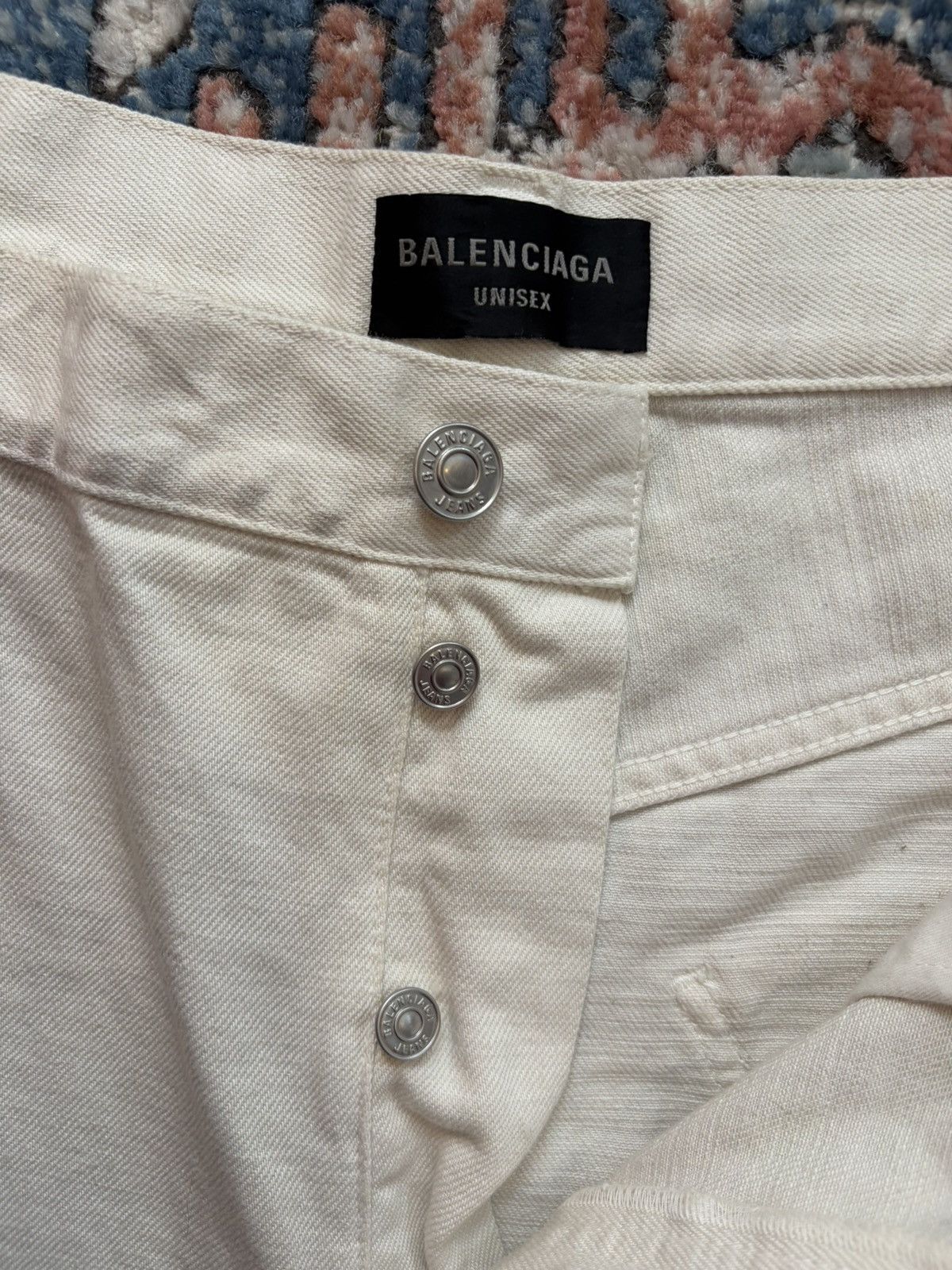 Balenciaga Balenciaga White Baggy Denim Size US 36 / EU 52 - 7 Thumbnail