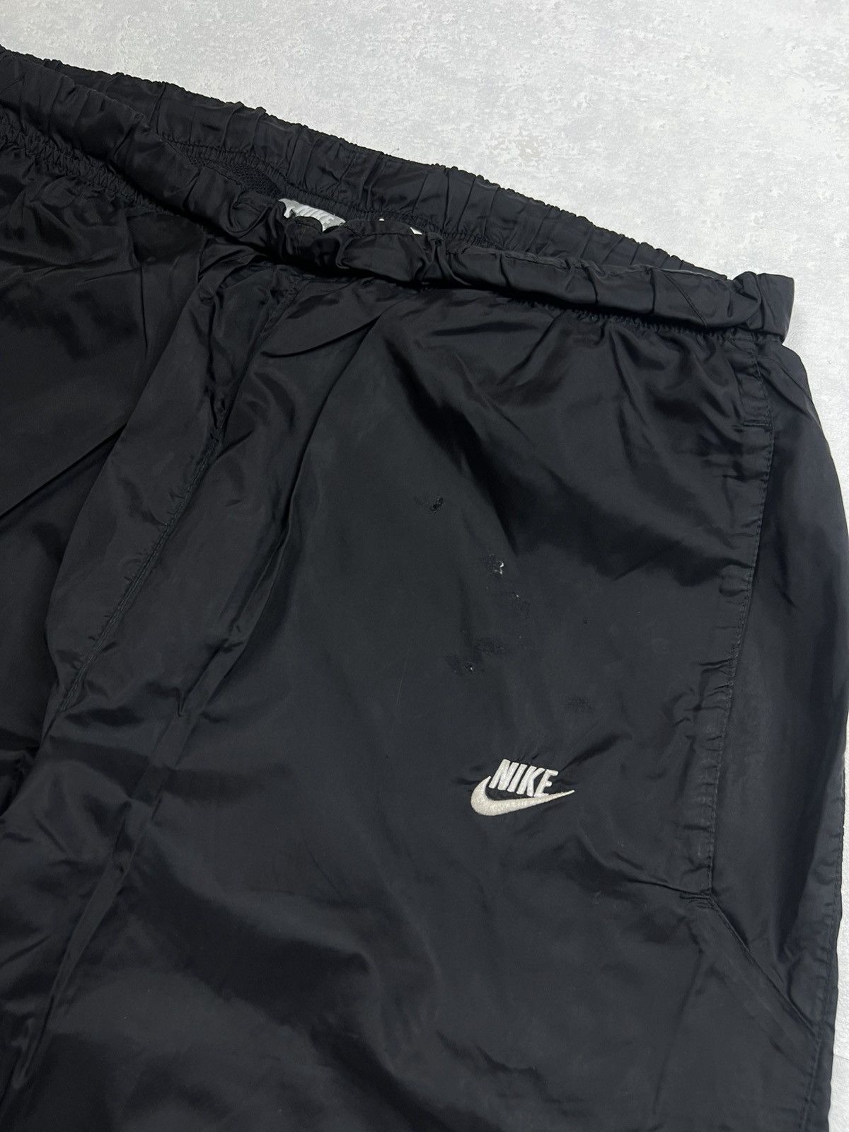 Nike 00s Nike Double Logo Vintage Y2K Parachute Nylon Retro Pants Size US 32 / EU 48 - 3 Thumbnail