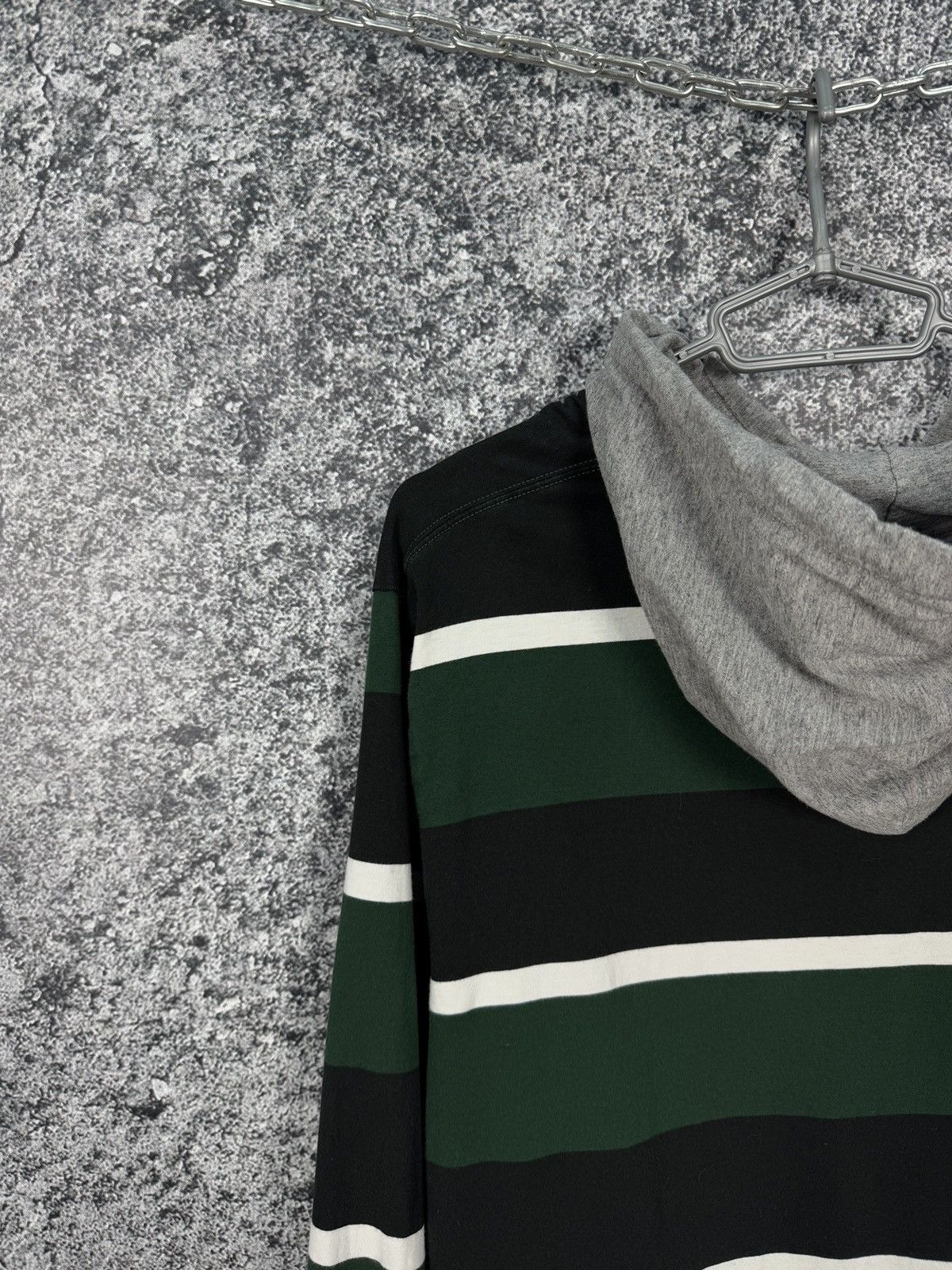 Polo Ralph Lauren × Ralph Lauren × Vintage Mens Polo Ralph Lauren R.L.F.C 1923 Skulls Striped Hoodie Size US L / EU 52-54 / 3 - 11 Thumbnail