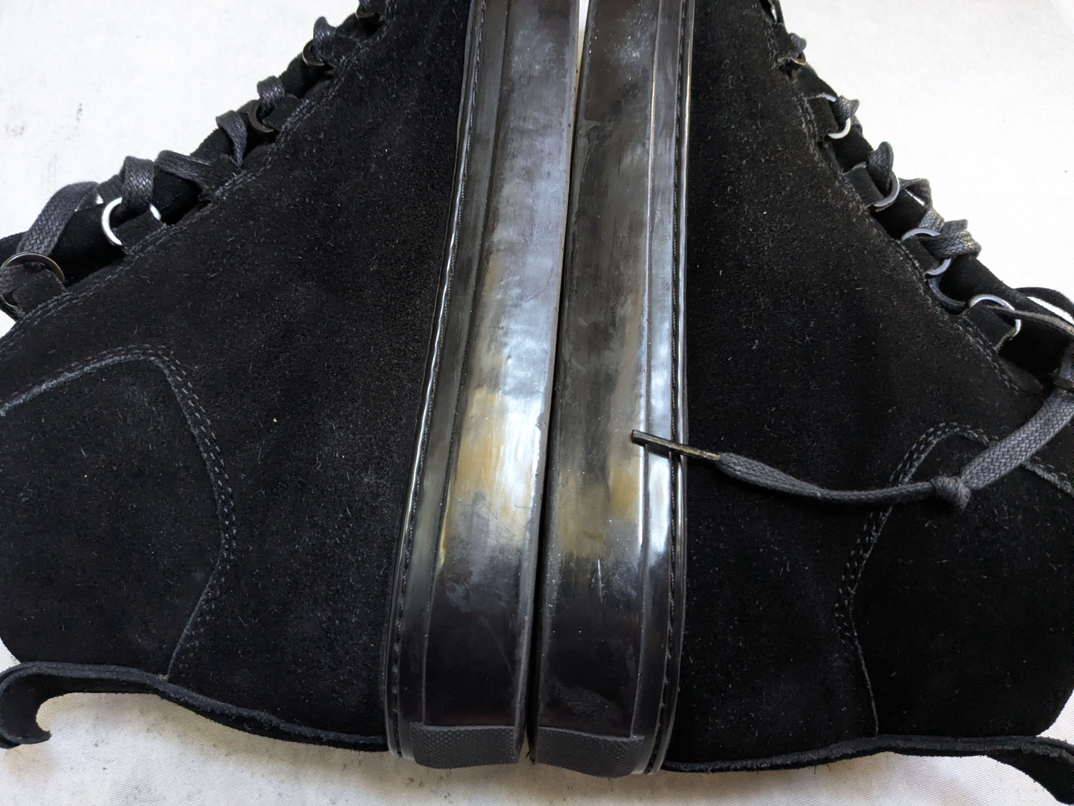 Balenciaga Balenciaga Arena Sneakers Black 10 High Tops Leather Suede Size US 10 / EU 43 - 11 Thumbnail
