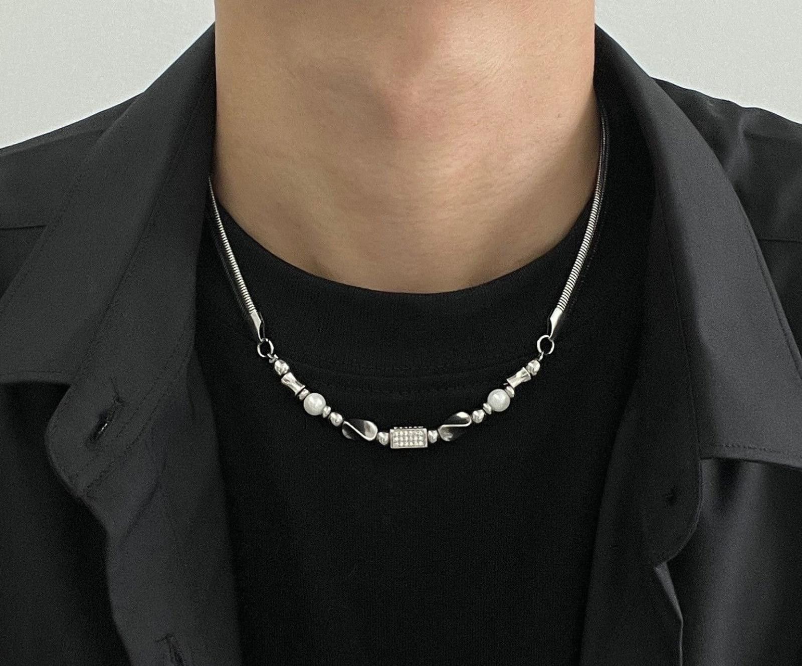 Jewelry Chain Link Silver Necklace Size ONE SIZE - 3 Thumbnail