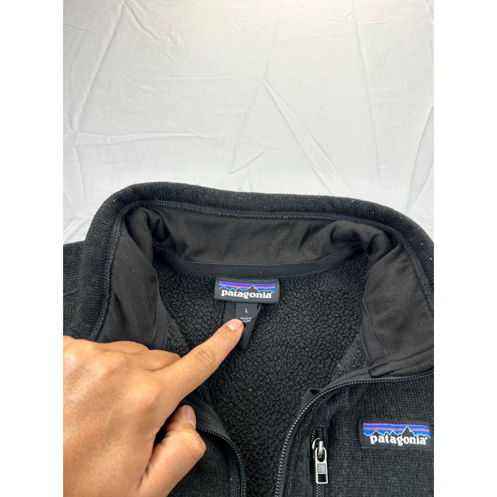 Patagonia Patagonia Sweater Pullover Mens Large Black Fleece Quarter Zip Chest Pocket Outdoor Outdoor Size US L / EU 52-54 / 3 - 4 Thumbnail