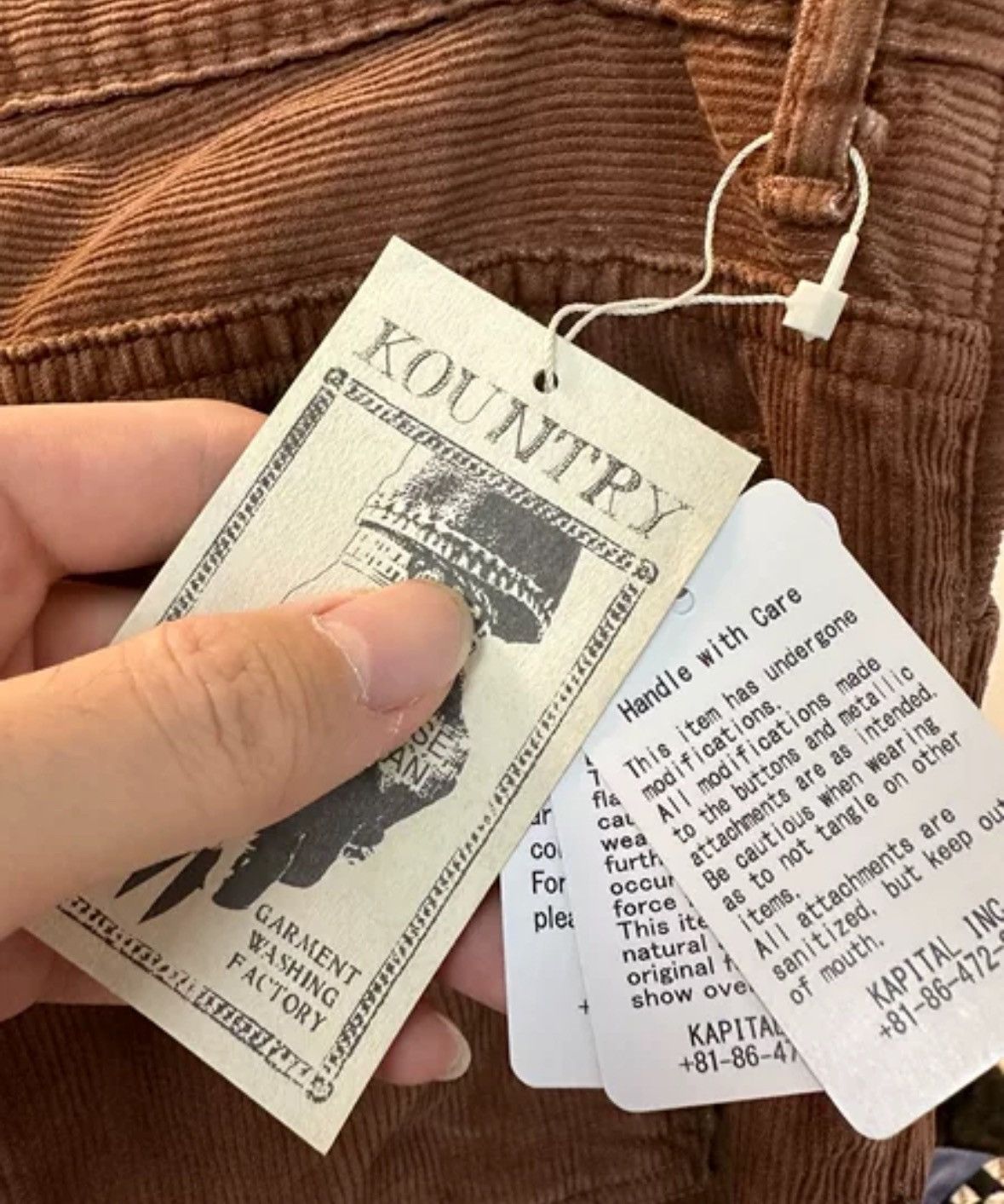 Kapital Kapital Brown Corduroy Pants2412-Nextarrow Size US 36 / EU 52 - 7 Thumbnail