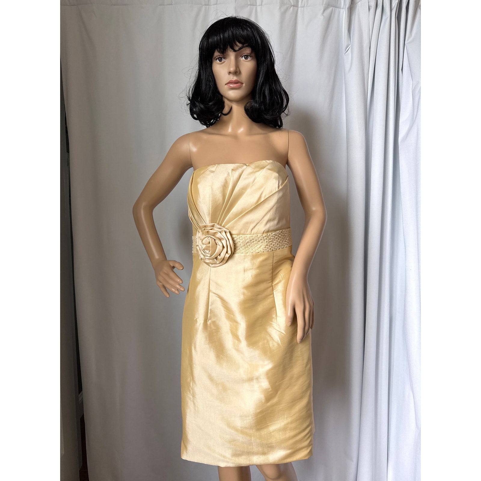 Other A light in the box strapless yellow dress beaded rosette M Size M / US 6-8 / IT 42-44 - 14 Thumbnail