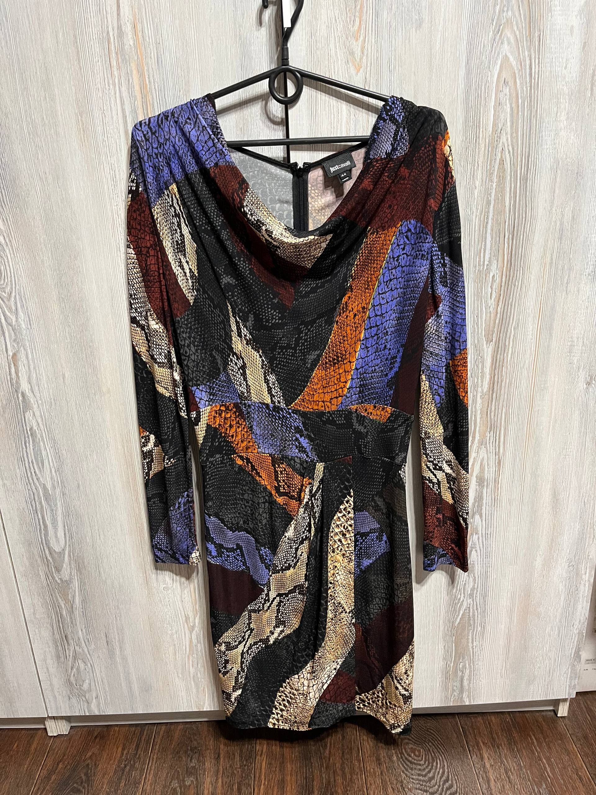 Just Cavalli ROBERTO JUST CAVALLI Snake Print Long Sleeve Dress Sz44 Size M / US 6-8 / IT 42-44 - 2 Thumbnail