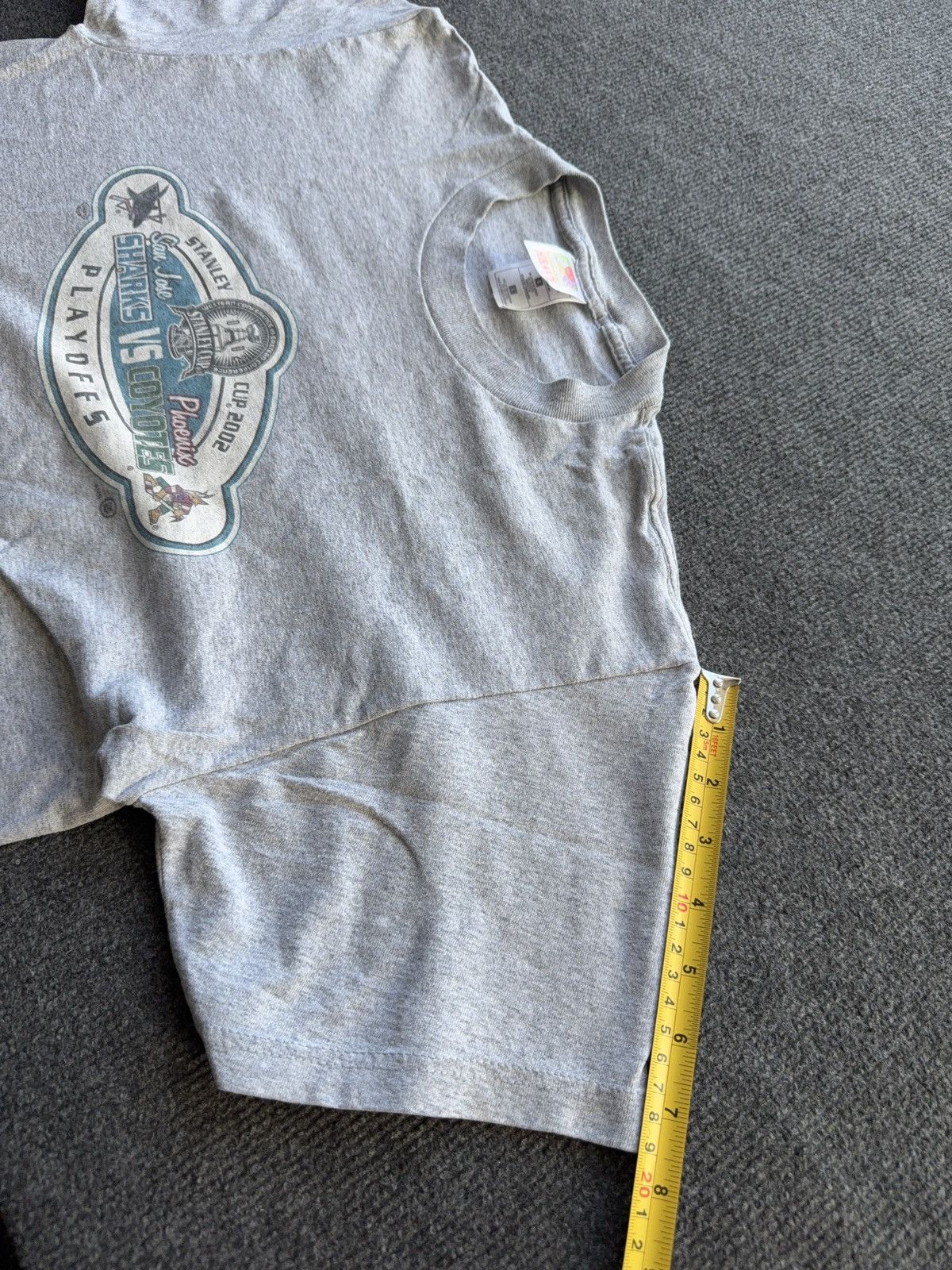 NHL Vintage 2002 NHL Stanley Cup Playoffs Sharks Coyotes 00s Tee Size US M / EU 48-50 / 2 - 17 Thumbnail