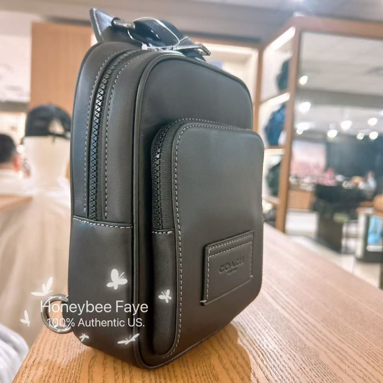 Coach Racer Sling Pack CX071 Black Size ONE SIZE - 2 Thumbnail