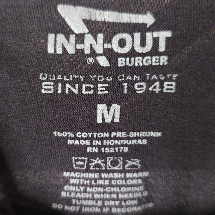 Other In N Out T Shirt Mens Size Medium Black Fast Food Snack Tee Size US M / EU 48-50 / 2 - 6 Thumbnail