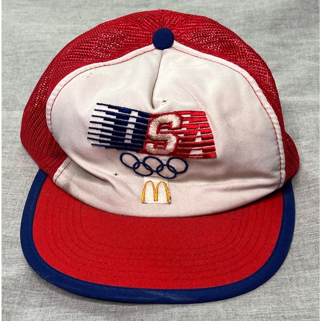 USA Olympics × Vintage Vintage 1984 USA Olympics McDonalds Snapback Trucker Hat Size ONE SIZE - 1 Thumbnail