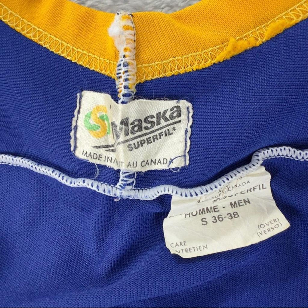 Mackage Vintage Buffalo Sabres Men's Sz Small 90's Maska NHL Jersey Size US S / EU 44-46 / 1 - 2 Thumbnail