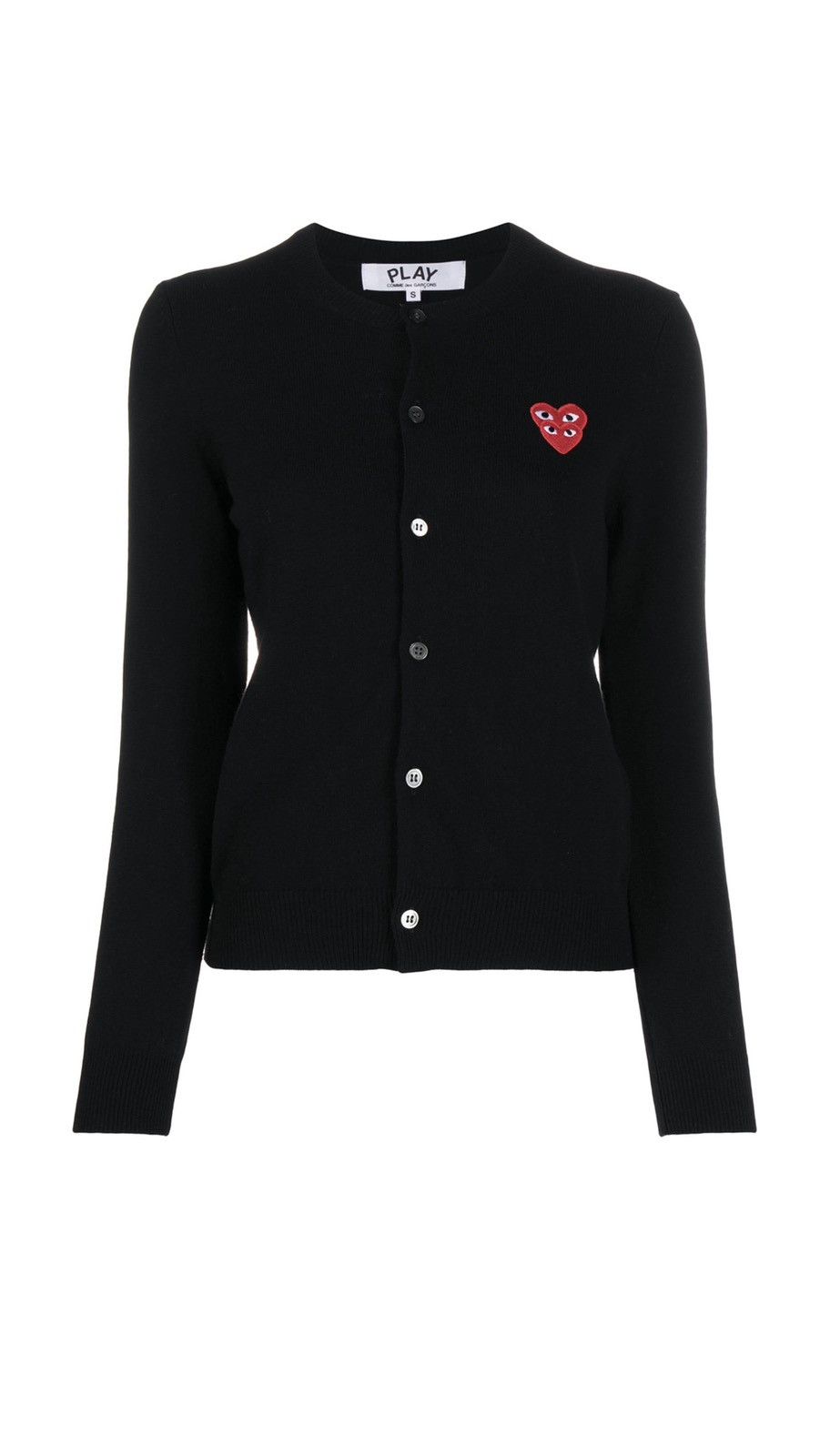 Comme des Garcons PLAY Comme Des Garćons Play overlapping heart wool cardigan Size L / US 10 / IT 46 - 1 Thumbnail