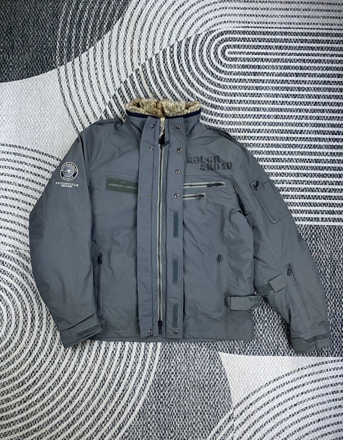 ICON Motorsports 🔥Rough & Road Motorcycle Gear Fur Collar Riding Jacket Size US L / EU 52-54 / 3 - 5 Thumbnail