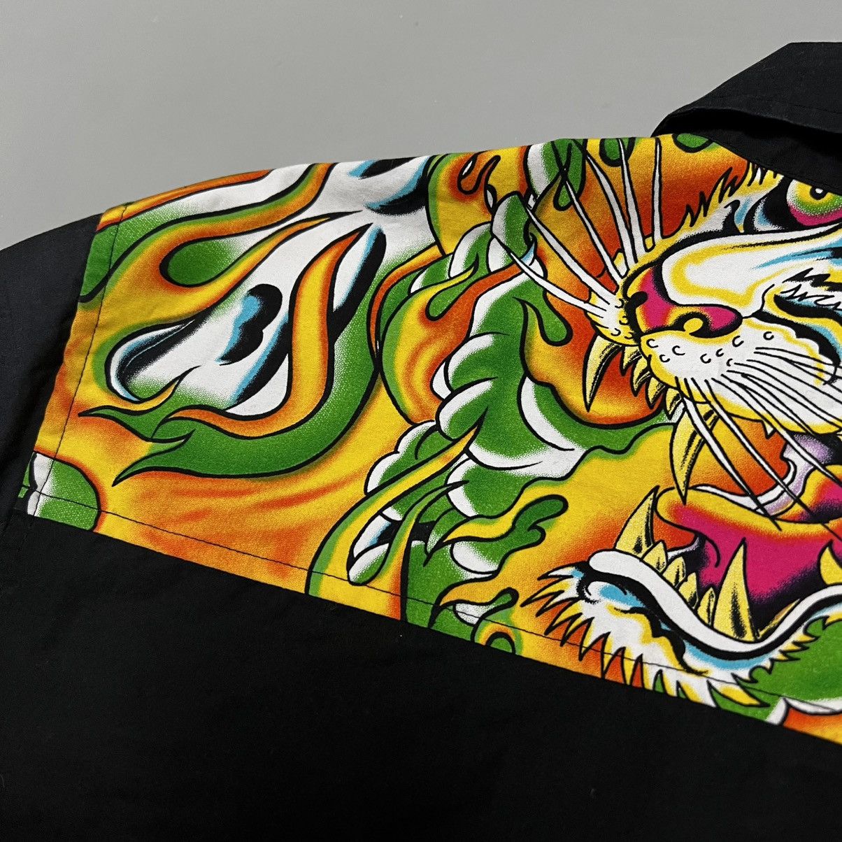 Christian Audigier × Ed Hardy × Vintage Vintage Ed Hardy shirt black big logo Size US XL / EU 56 / 4 - 18 Thumbnail