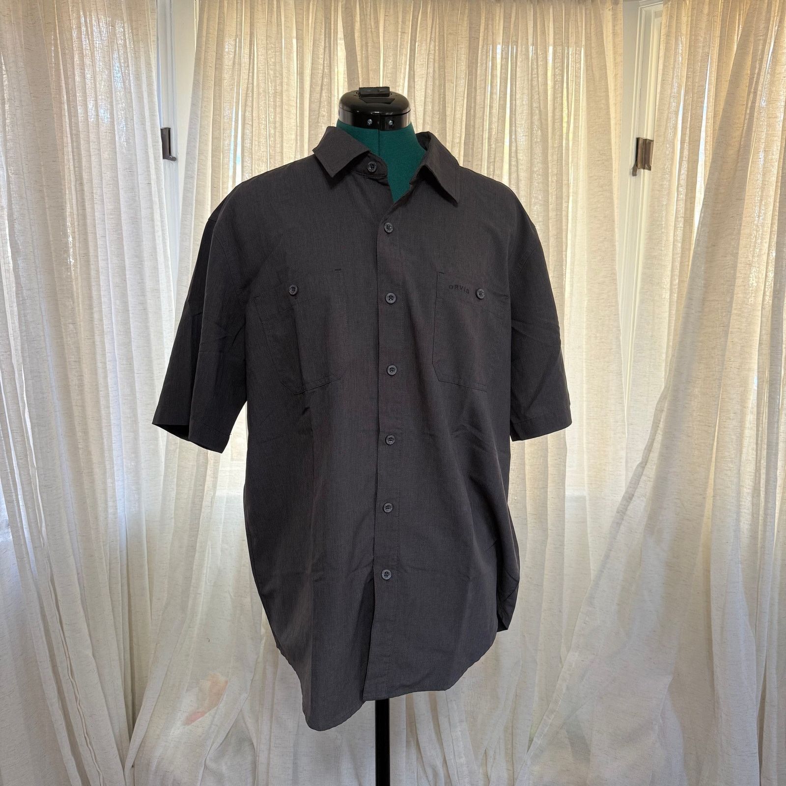 Orvis Orvis Short Sleeve Button-Down Shirt | Sz L Size US L / EU 52-54 / 3 - 2 Thumbnail