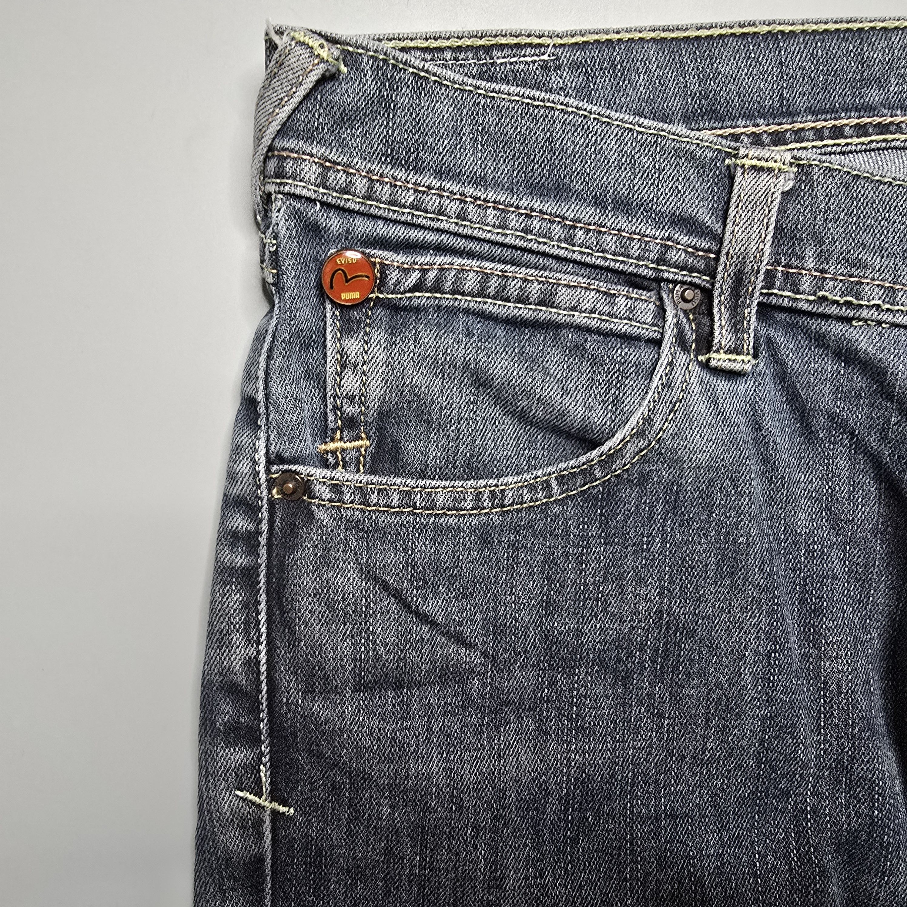 Evisu × Puma Evisu x Puma - Y2K Seagull Straight Jeans Size 30" / US 8 / IT 44 - 6 Thumbnail