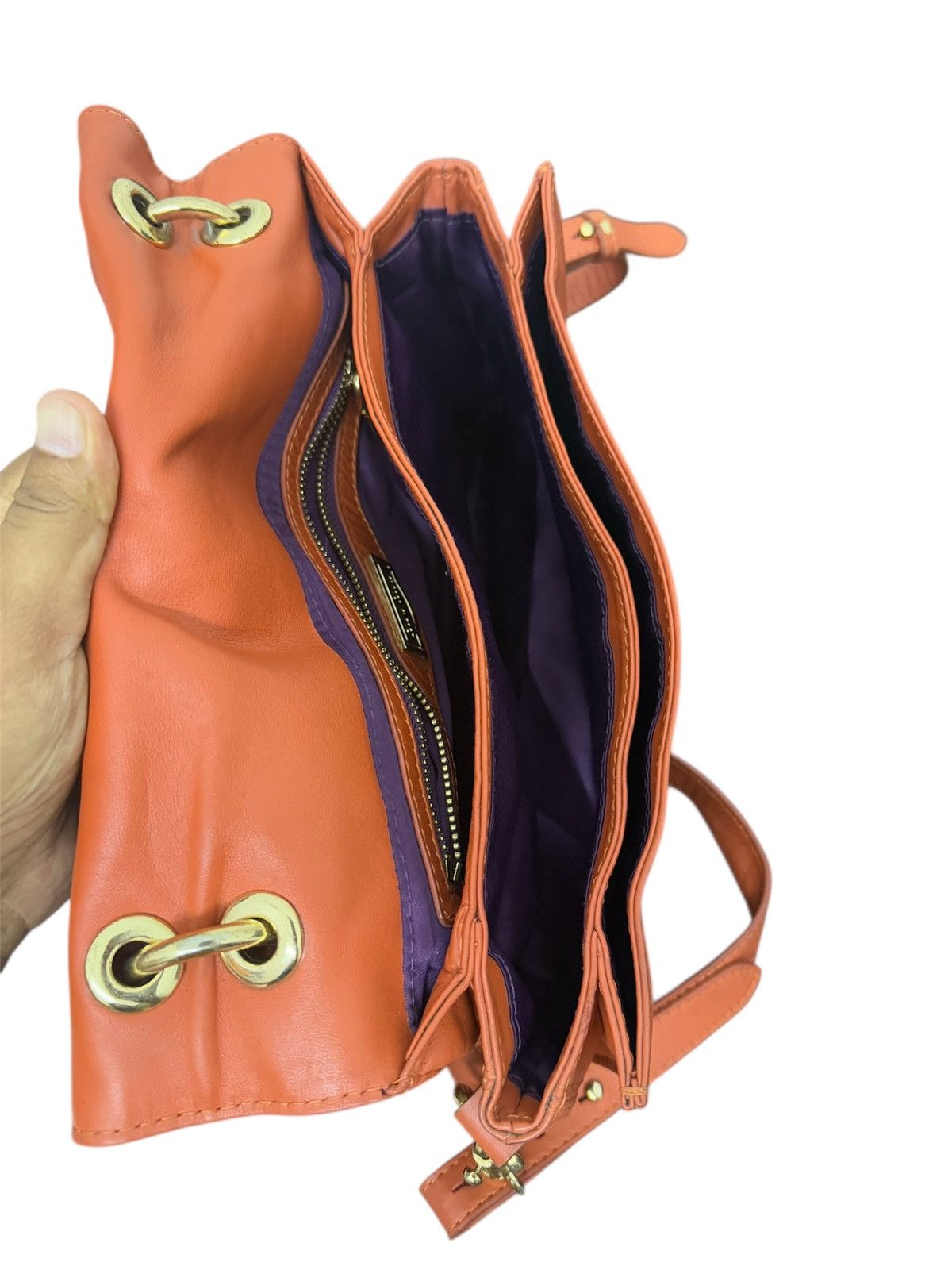 Genuine Leather × Miu Miu Y2K Miu Miu Cross Body Bag Leather Made in Italy Size ONE SIZE - 7 Thumbnail