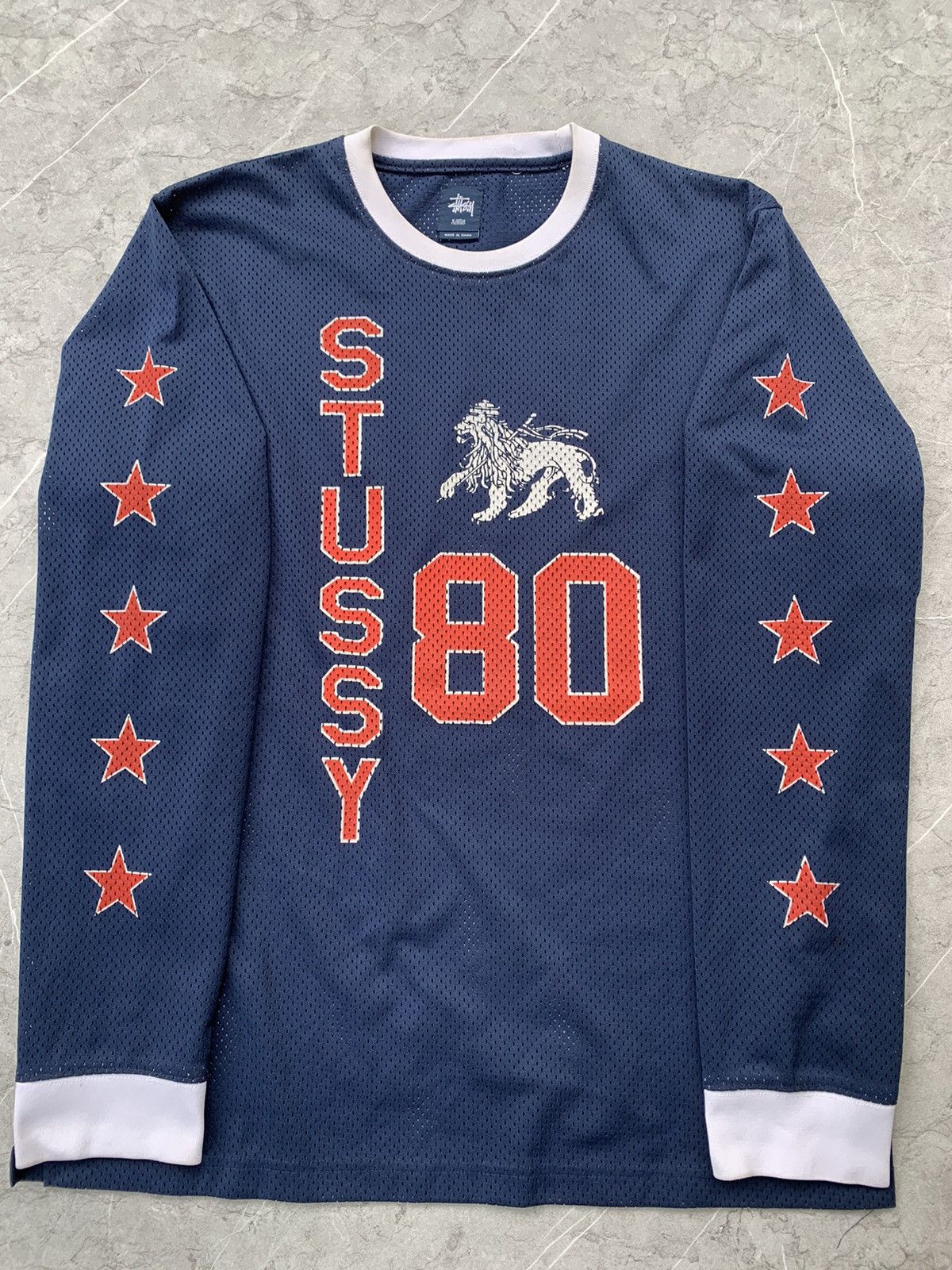 Vintage Jersey Stuusy lion vintage Size US XL / EU 56 / 4 - 1 Thumbnail