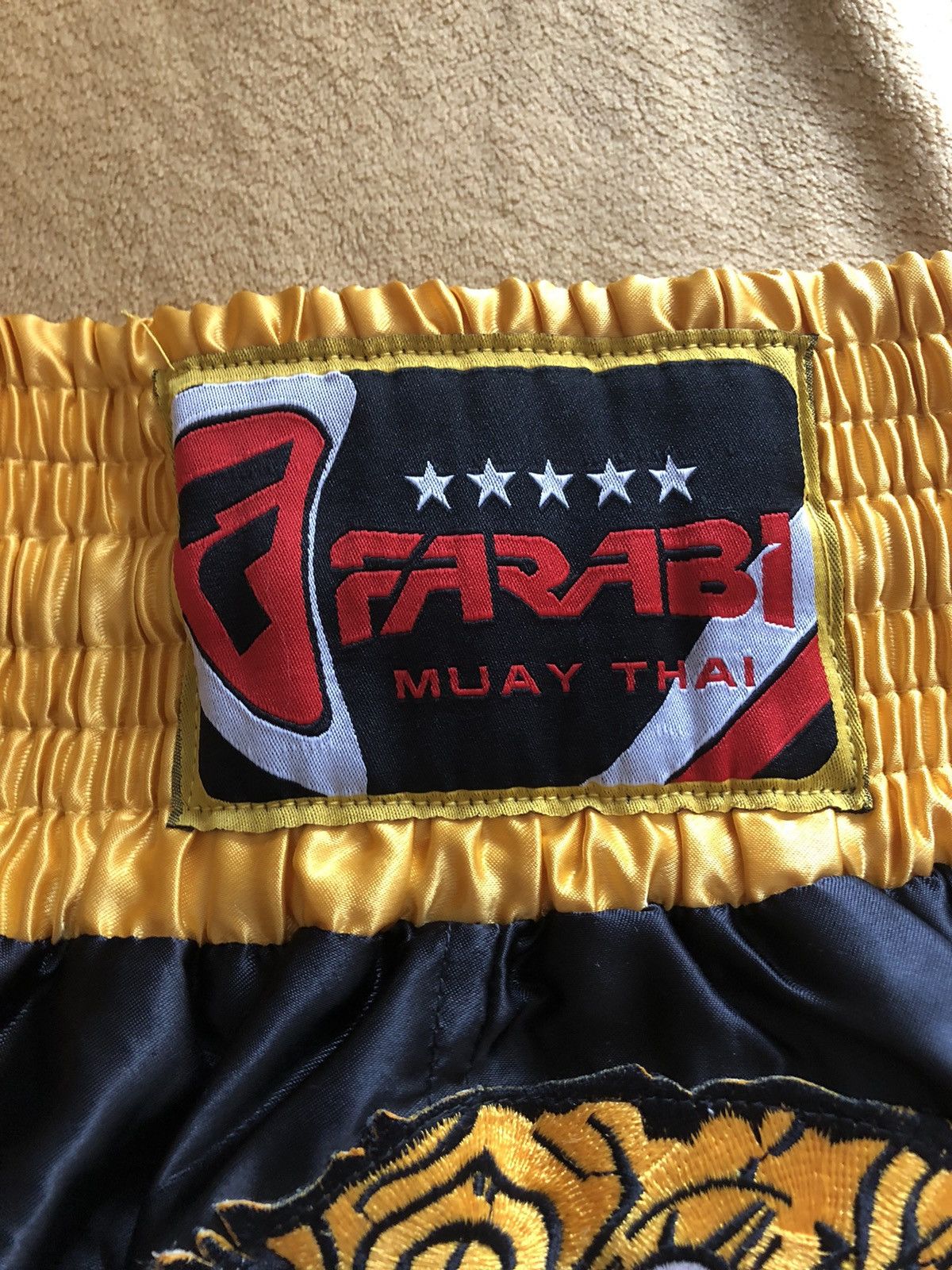 Japanese Brand RARE FARABI MUAY THAI BOXING TIGER SPORT SHORTS Size US 32 / EU 48 - 4 Thumbnail