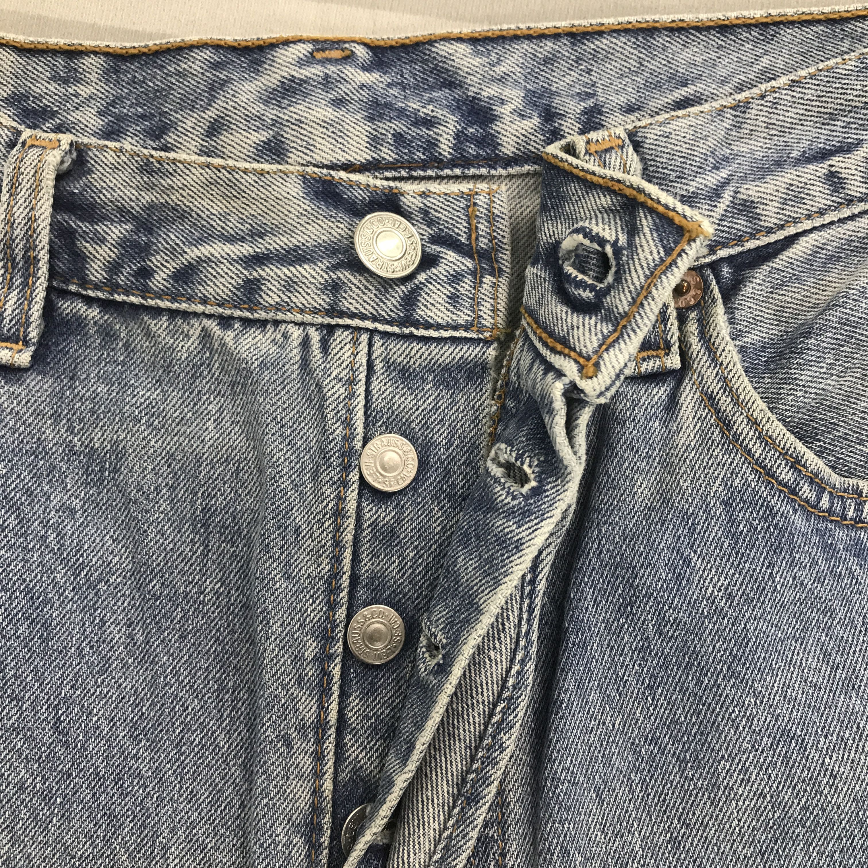 Levi's × Vintage Vintage Levi's 501 Ripped Distressed Denim Jeans pay Size US 31 - 12 Thumbnail