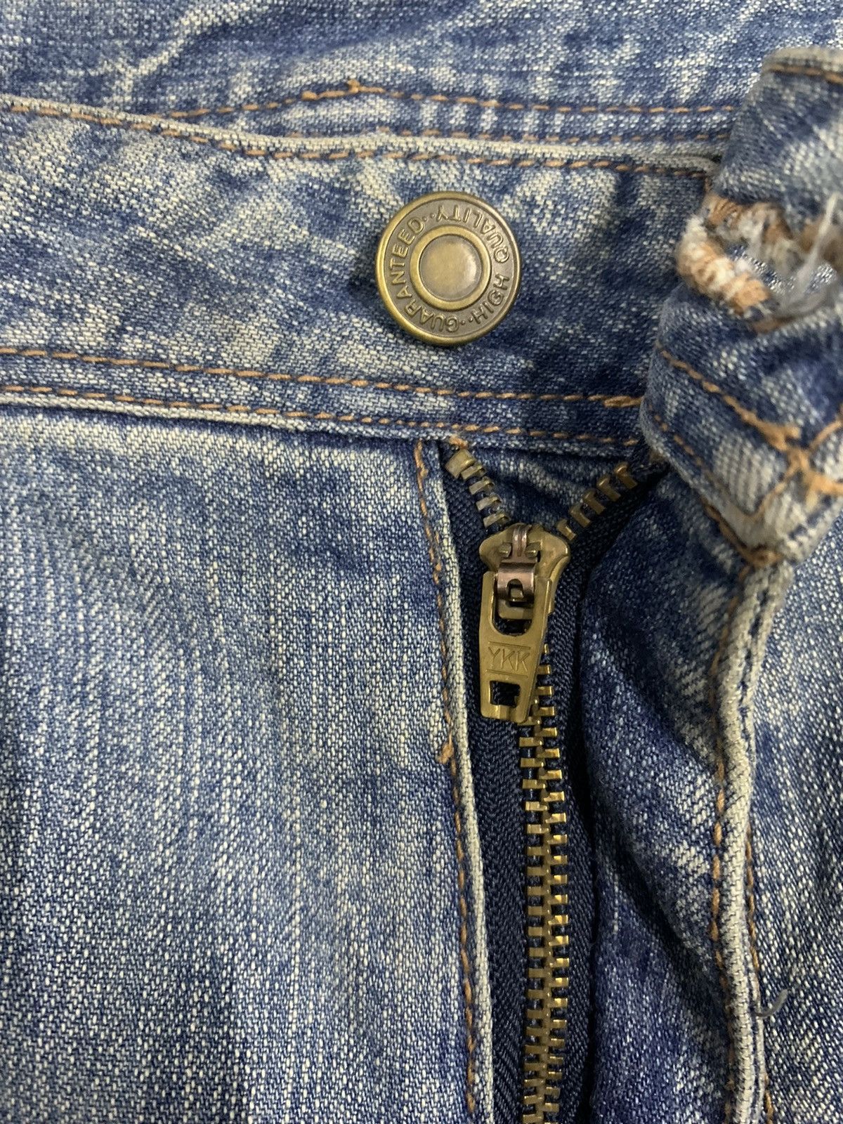 Hysteric Glamour Vintage Japanese Brand Flare Bell Bottom Ripped Cargo Jeans Size US 32 / EU 48 - 5 Thumbnail