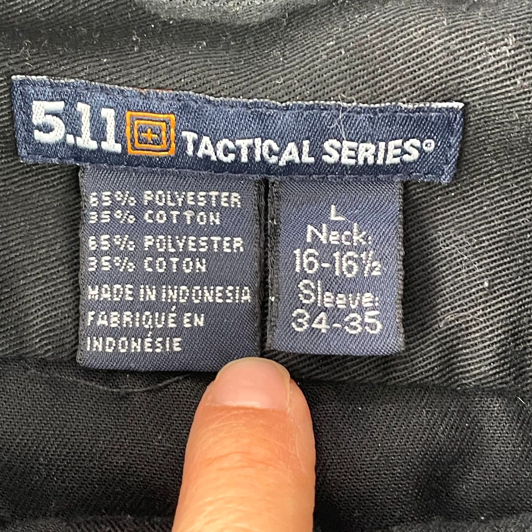 Vintage 5.11 Tactical Shirt Men Large Black Vented Long Sleeve Police Fire EMS Military Size US L / EU 52-54 / 3 - 2 Thumbnail