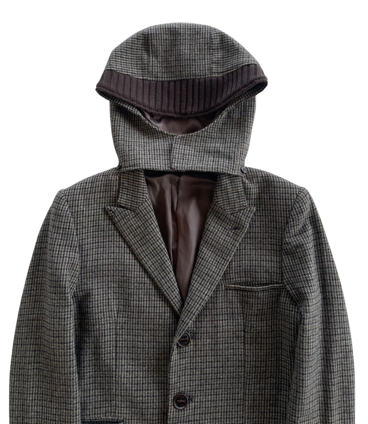 Undercover AW2011 Undercoverism Houndstooth Hooded Coat Size US S / EU 44-46 / 1 - 2 Thumbnail