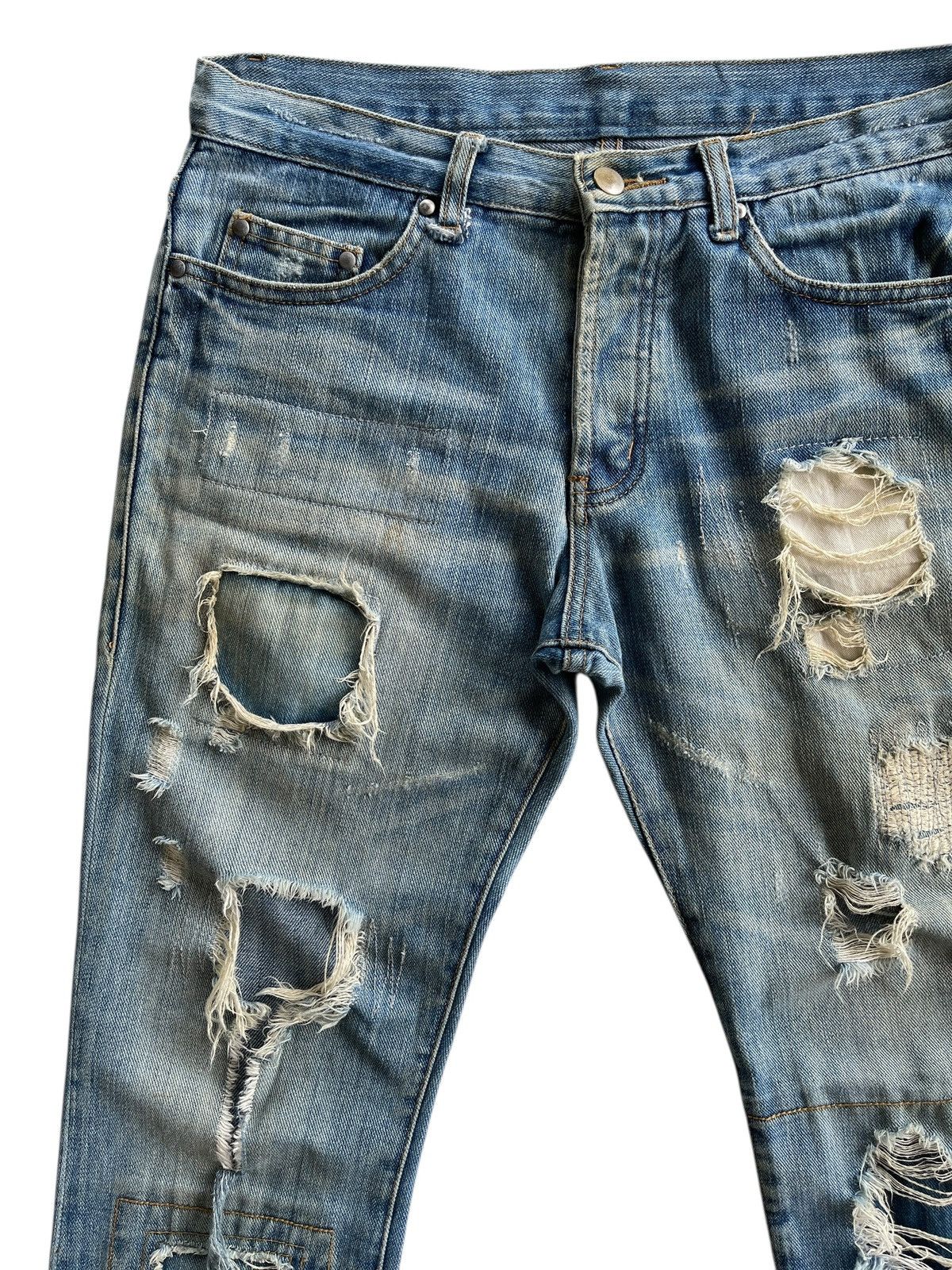 Japanese Brand Tokyo Rush Distressed Boro Flare Denim Size US 32 / EU 48 - 7 Thumbnail