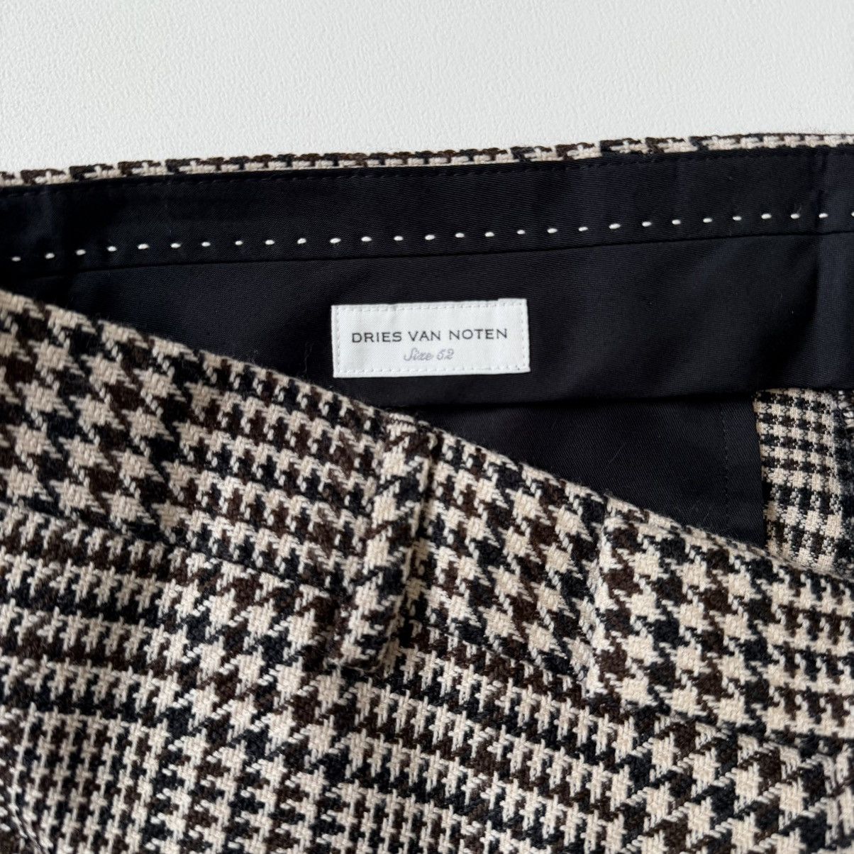 Dries Van Noten ‘Pinnet’ Prince Of Wales Check Wide Leg Pants Size US 36 / EU 52 - 6 Thumbnail