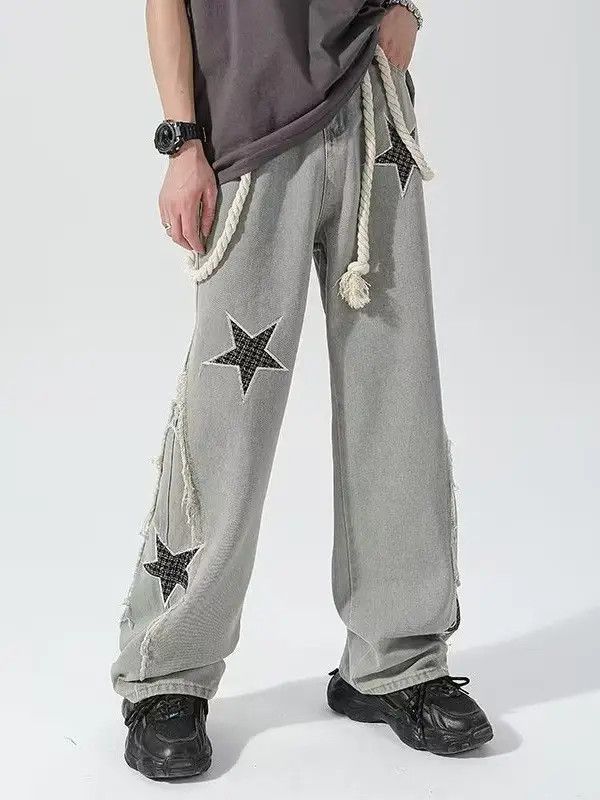 Designer × Japanese Brand Streetwear Designer Hip Hop Loose Casual Pants Size US 31 - 1 Thumbnail