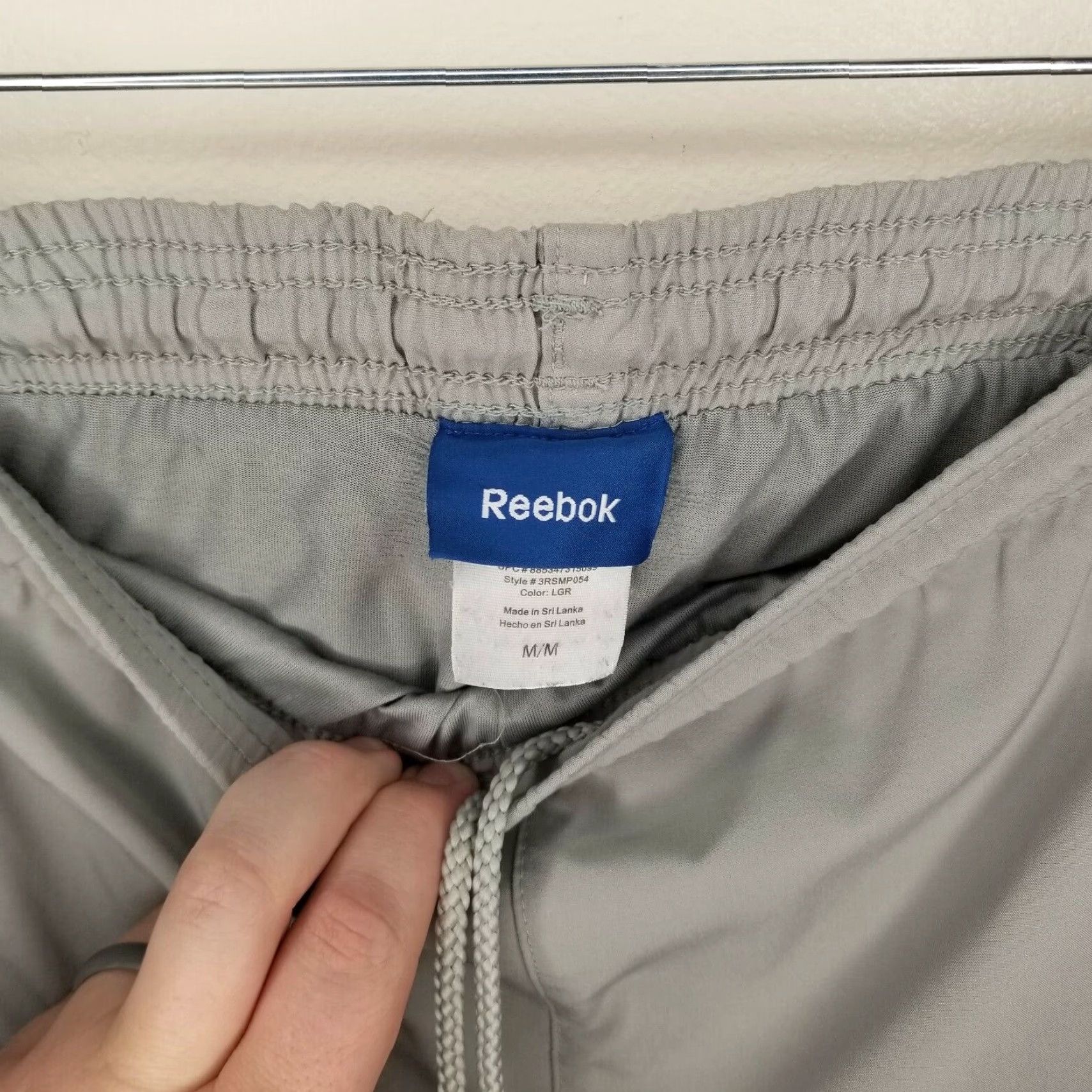 Reebok Reebok Mens Gray Track Pants Size M Size US 31 - 3 Thumbnail