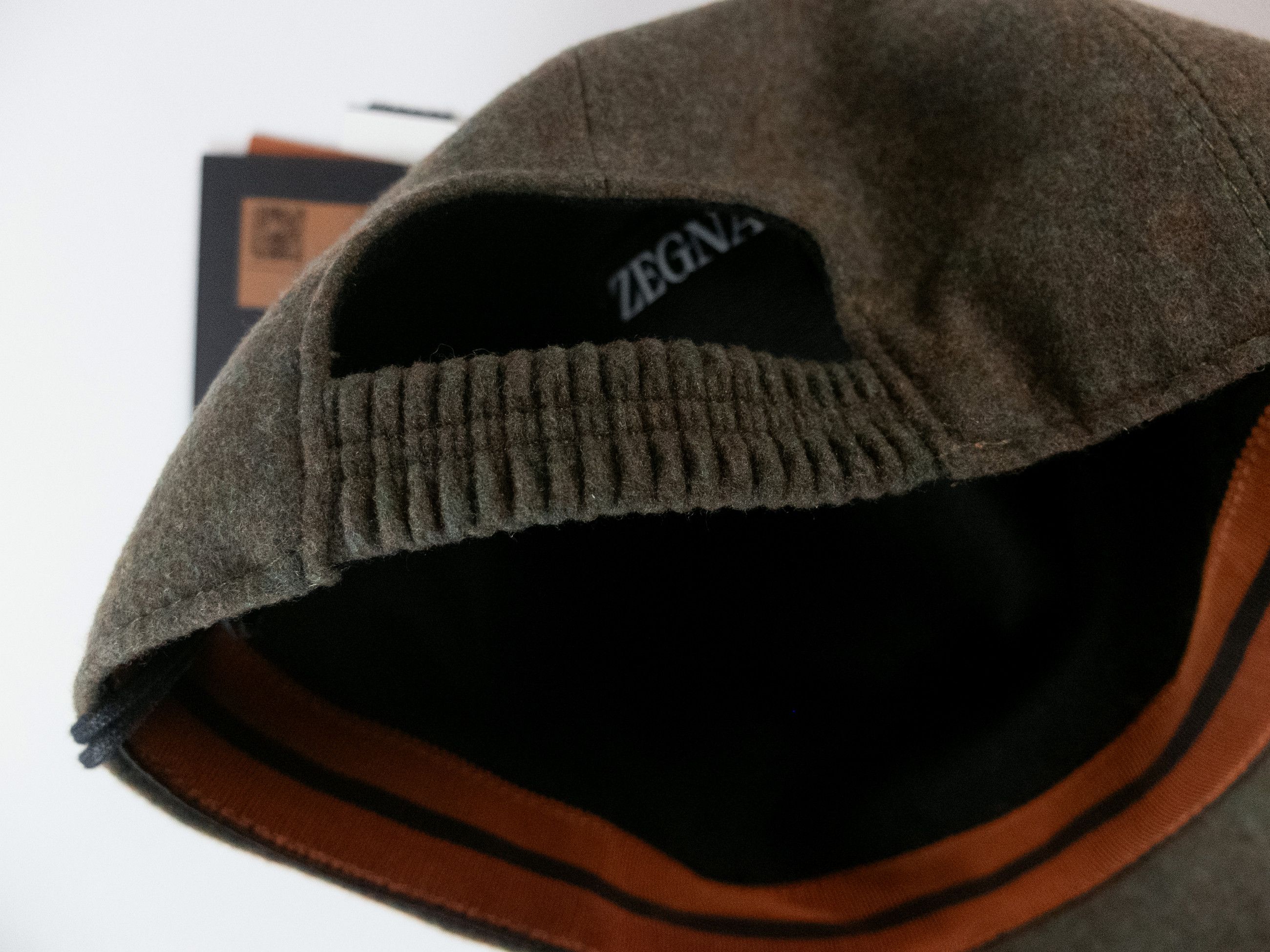 Ermenegildo Zegna ZEGNA green cashmere baseball cap Size Large NWT Size ONE SIZE - 7 Thumbnail