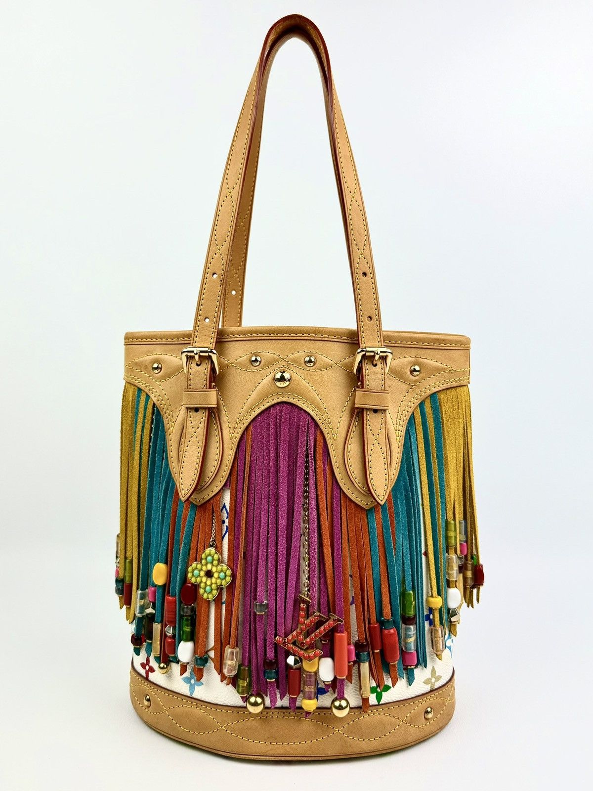 Louis Vuitton × Takashi Murakami Louis Vuitton - Murakami - SS06 - Multicolor - Fringe Bucket Size ONE SIZE - 1 Thumbnail