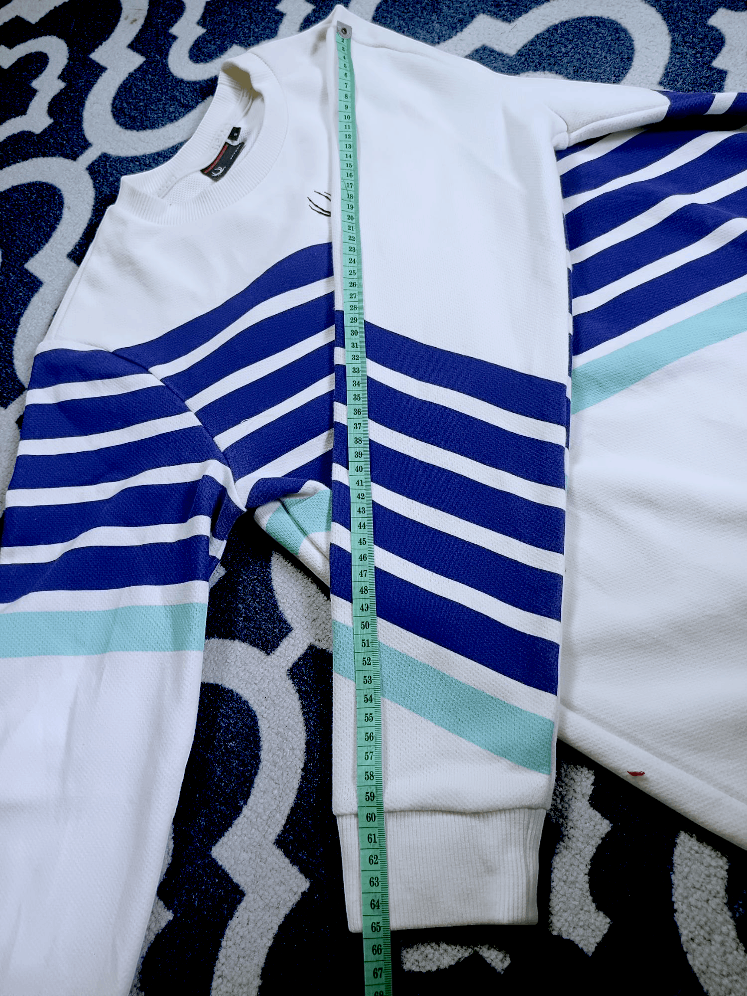 Spyder SPYDER Logo Blue Striped Crewneck Limitless Size US M / EU 48-50 / 2 - 14 Thumbnail