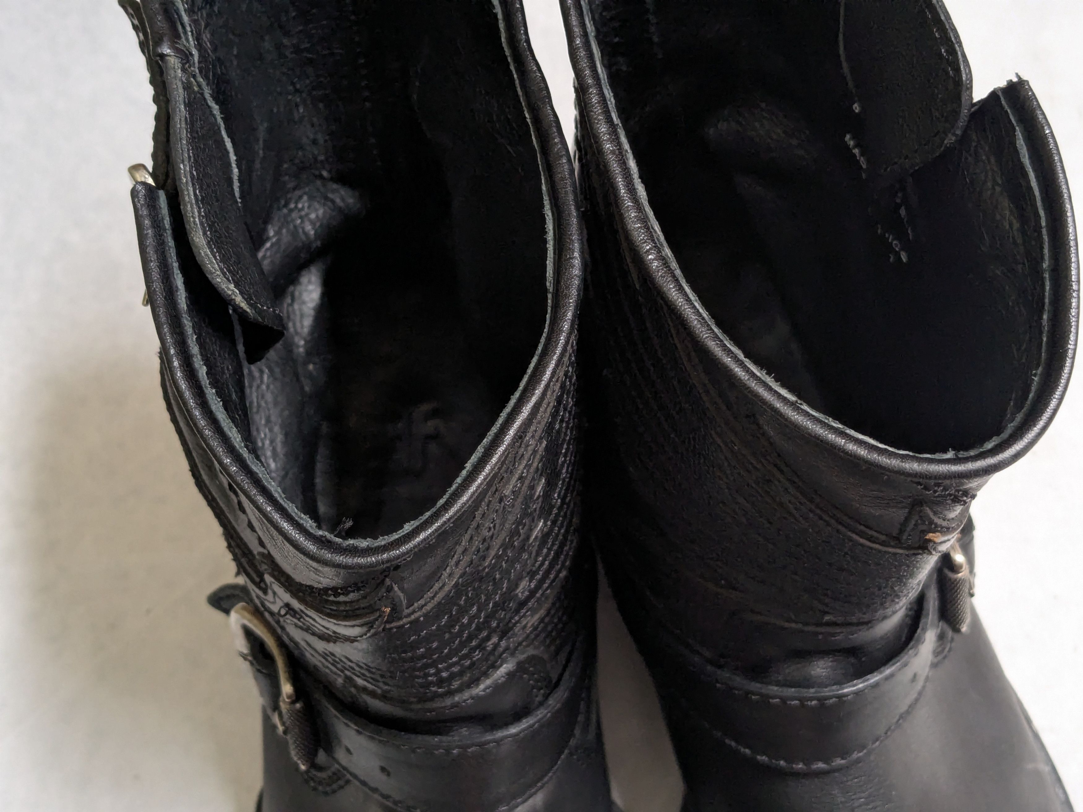 Frye Frye Engineer Boots Black Leather 8 D Buckle Size US 8 / EU 41 - 7 Thumbnail
