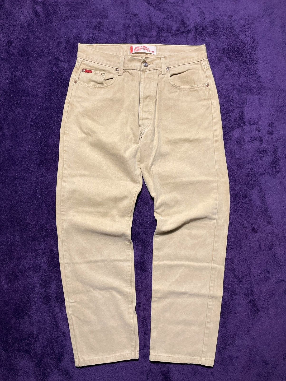 Lee × Vintage Vintage LeeCooper denim jeans in beige y2k style Size US 31 - 2 Thumbnail