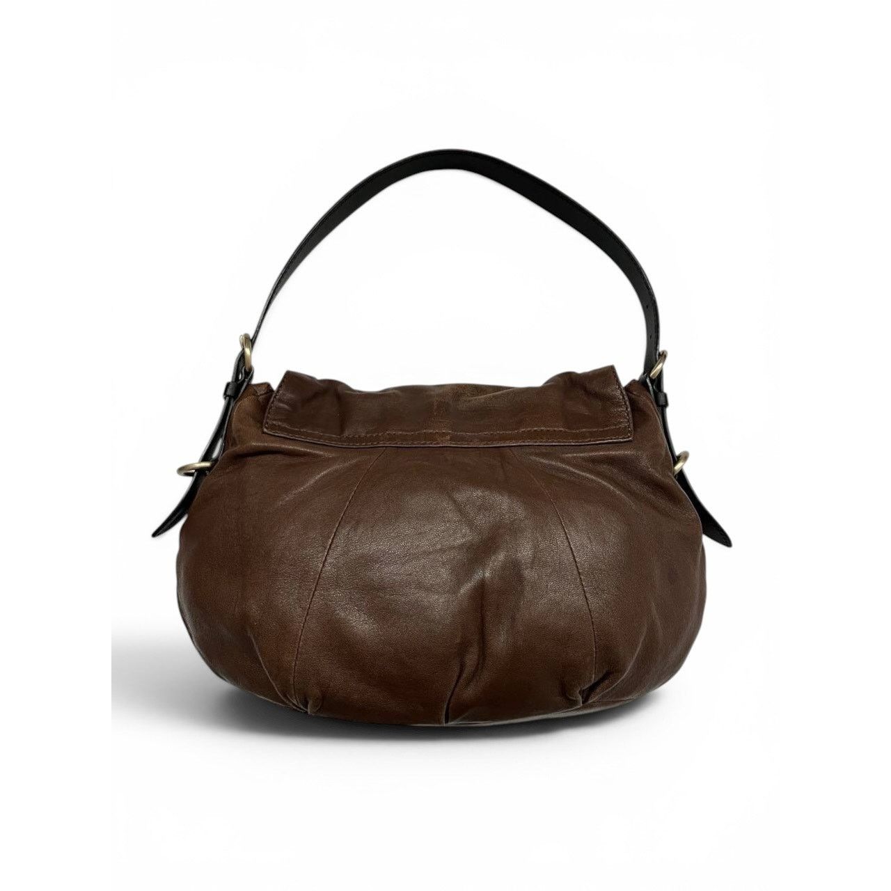 Givenchy Givenchy Draped Leather Brown Shoulder Bag Size ONE SIZE - 2 Thumbnail