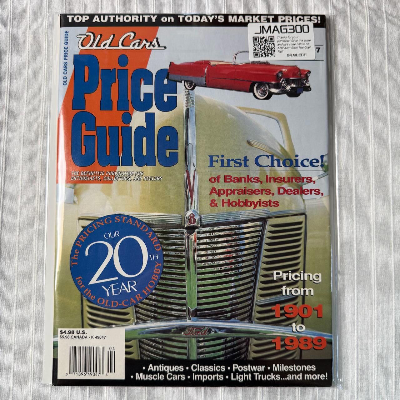 Designer Old Cars Price Guide - April 1997 Edition Vol 20 #2 Size ONE SIZE - 8 Thumbnail
