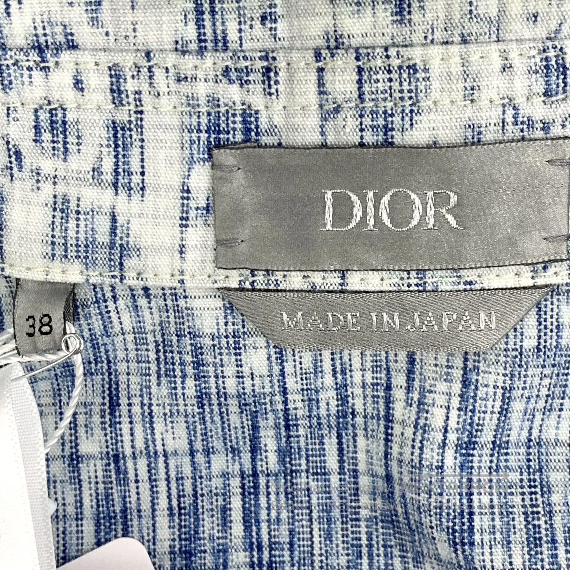 Dior Dior Dark Blue Logo Jacquard Full Print Cotton Collar Sing Size XS / US 0-2 / IT 36-38 - 5 Thumbnail