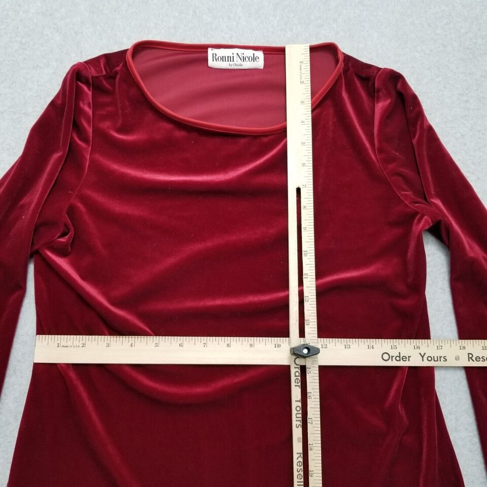 Other Ronni Nicole Top Pants Set Womens Medium Long Sleeve Velour Size M / US 6-8 / IT 42-44 - 6 Thumbnail