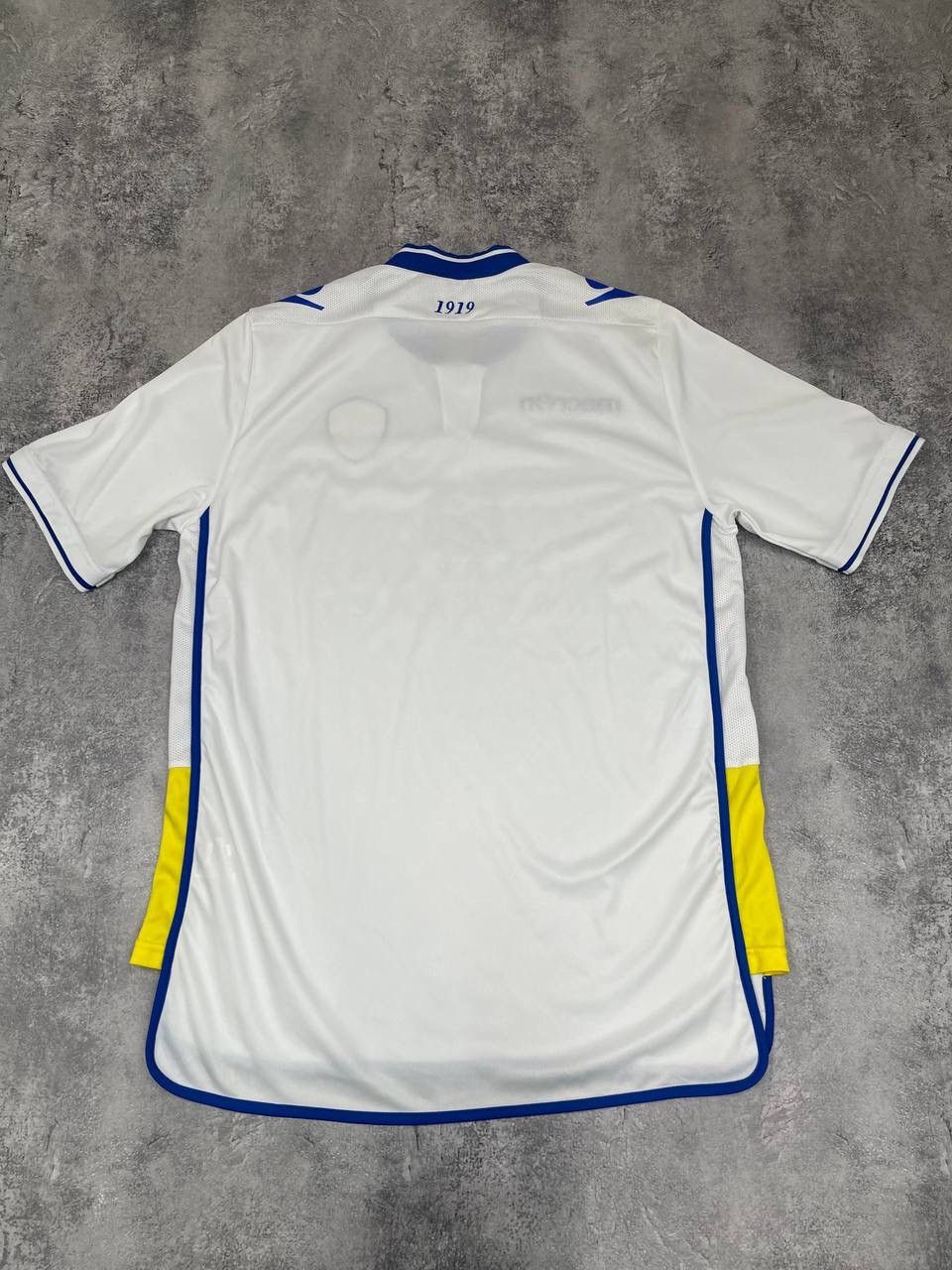 Macron Macron Men Football Shirt Jersey Leeds White Blue 2014/15 Size US XXL / EU 58 / 5 - 7 Thumbnail