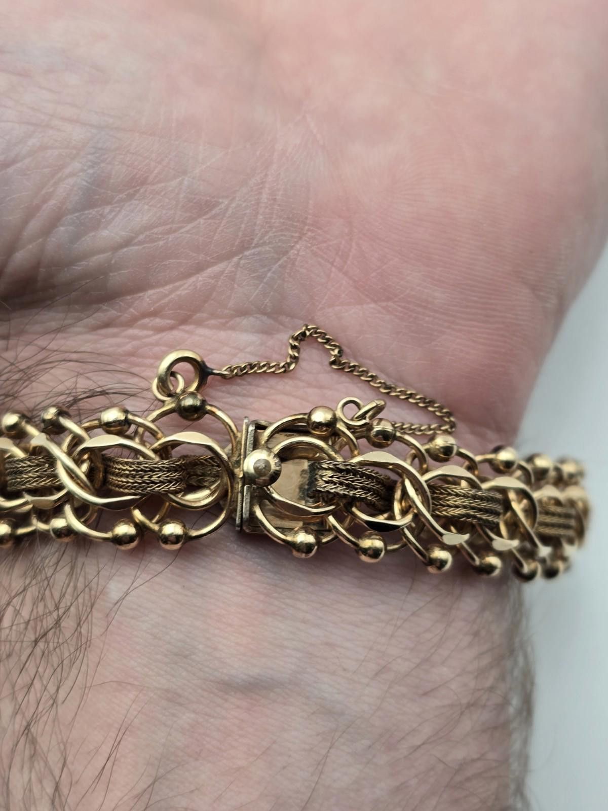 Eton Vtg Eton 1/20 12K Gold-Filled Bracelet –32g Bold Mid-Century Size ONE SIZE - 8 Thumbnail