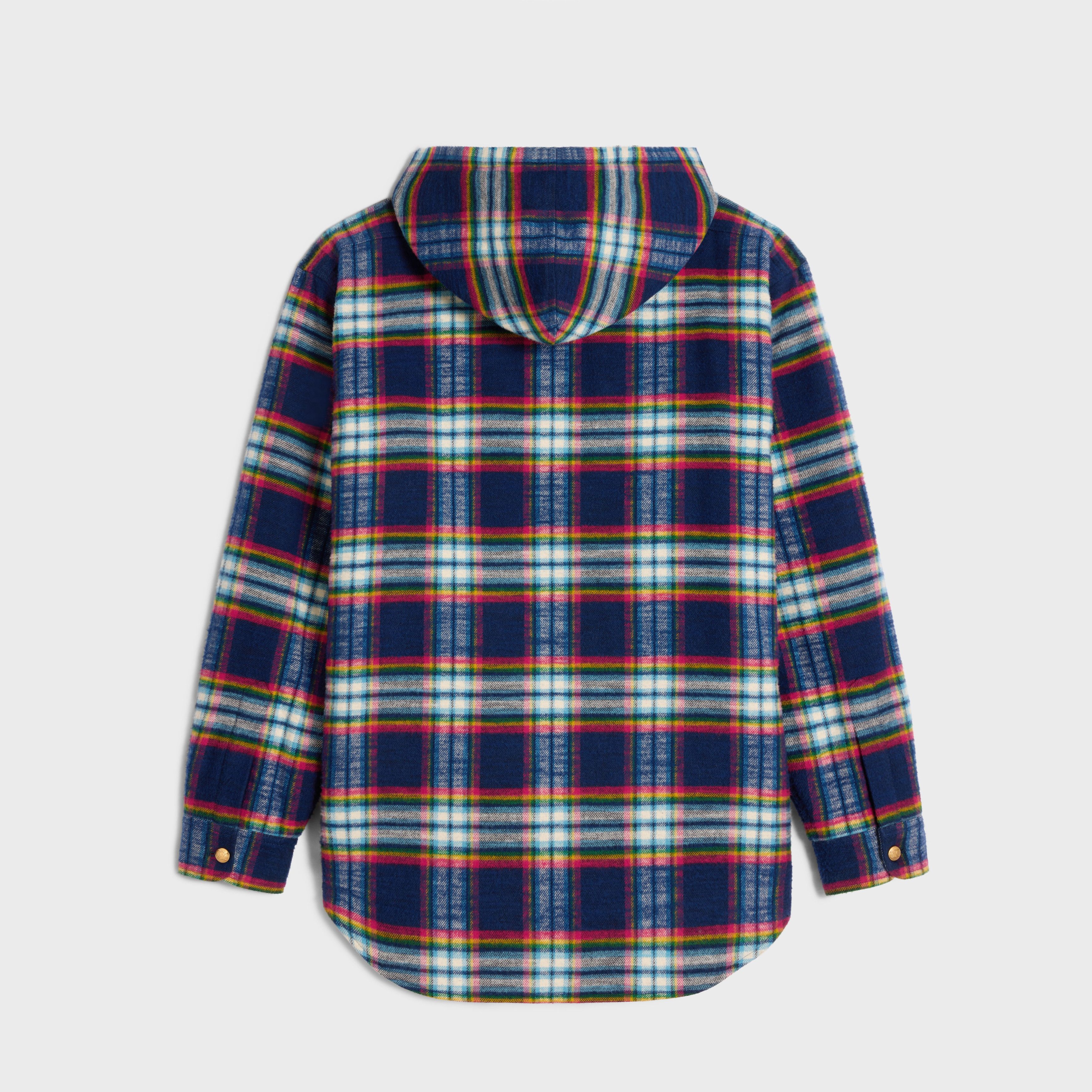 Celine o1w1db10925 2W16B029X Checked Cotton Overshirt in Multicolor Size M / US 6-8 / IT 42-44 - 2 Thumbnail