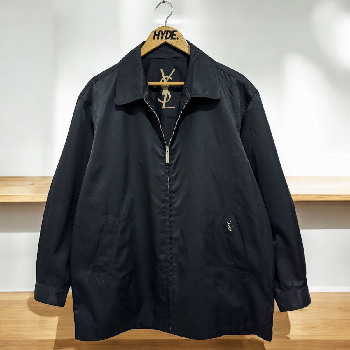 Vintage Ysl Pour Homme Yves Saint Laurent WATERPROOF YVES SAINT LAURENT JACKET X YSL JACKET Grailed